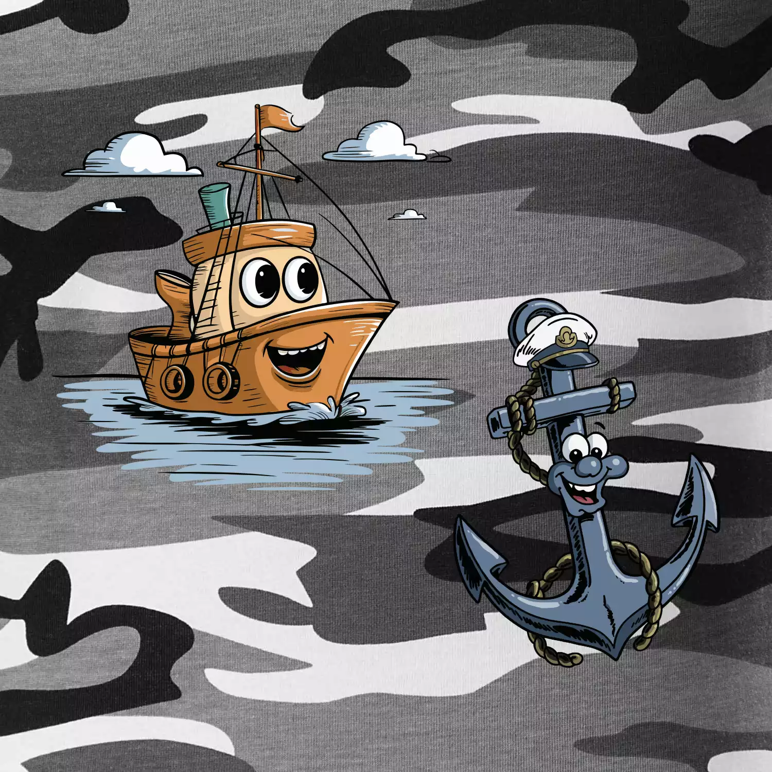 Parové triko - Loď a kotva