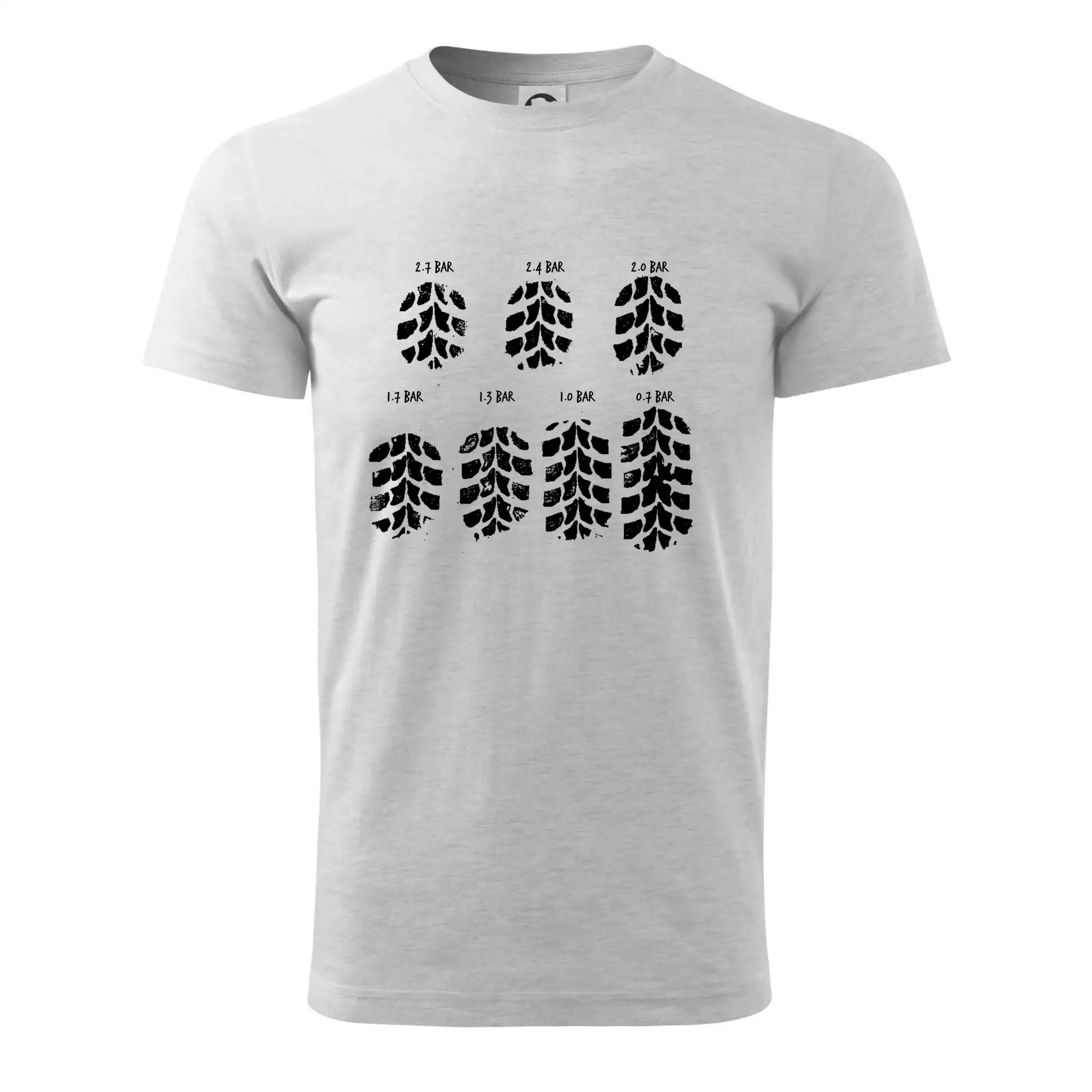 Pneumatiky - obtisk v závislosti na tlaku