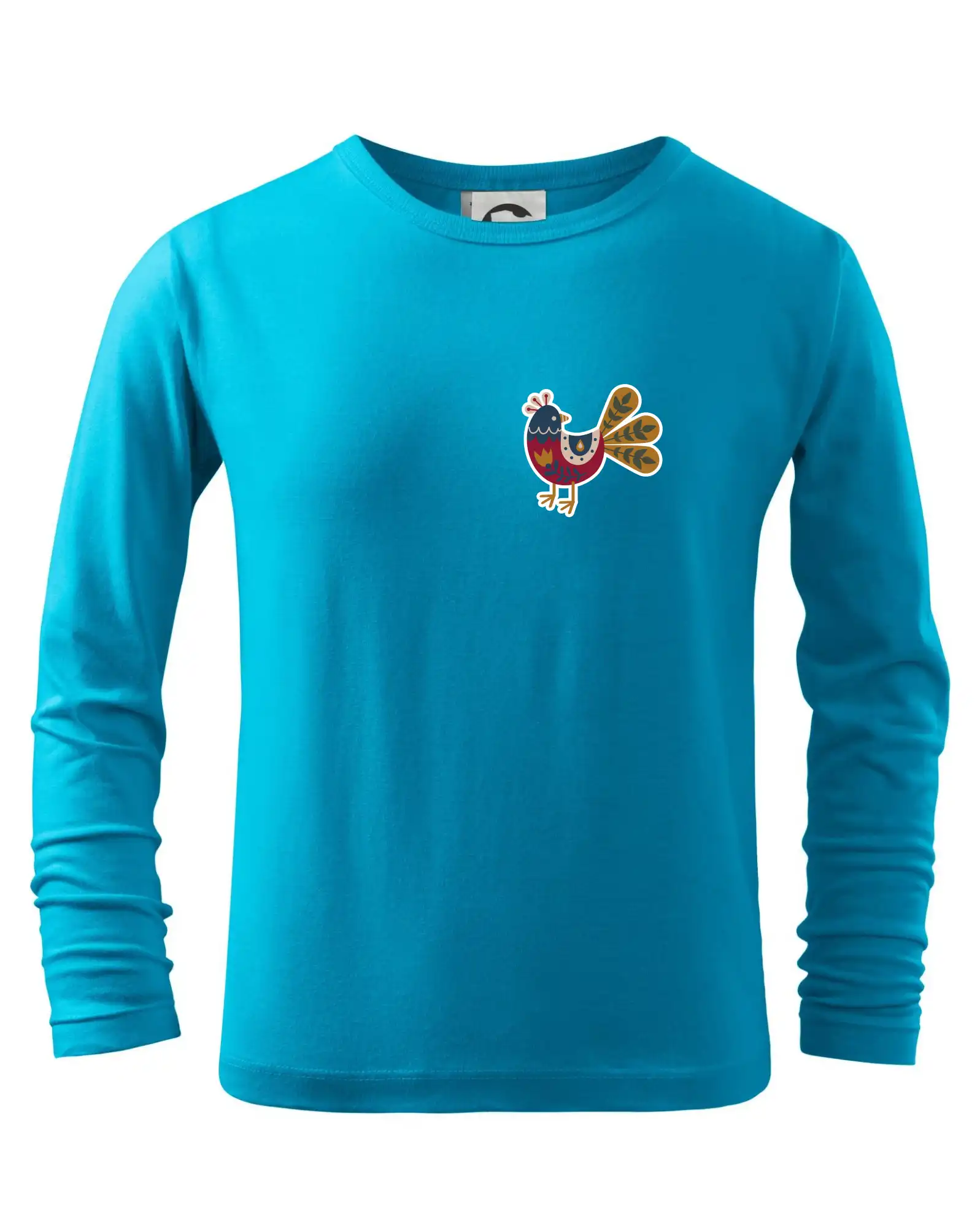 Folklór - Folklór na prsníku sliepky - Tričko detské Long Sleeve