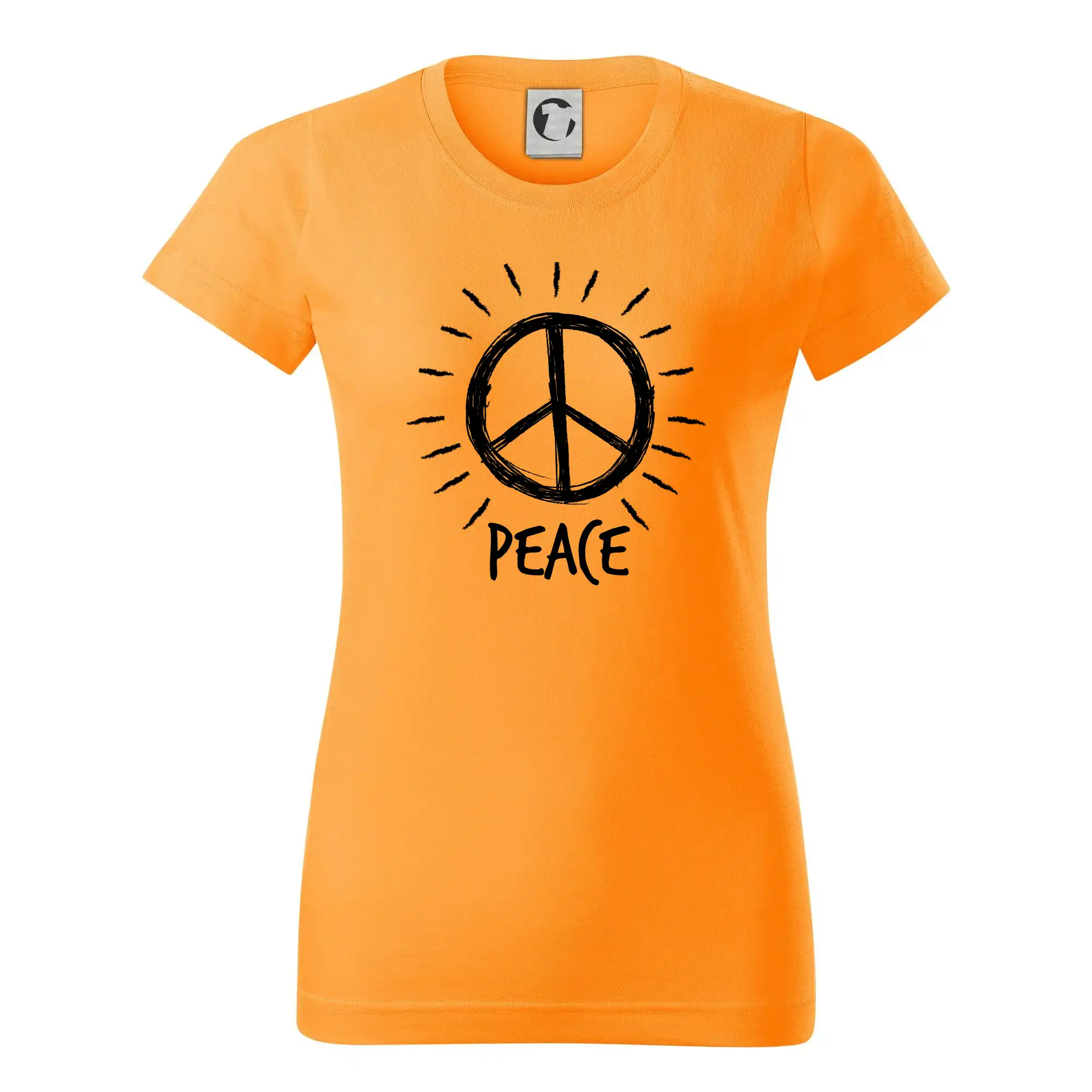 Peace symbol černobílý