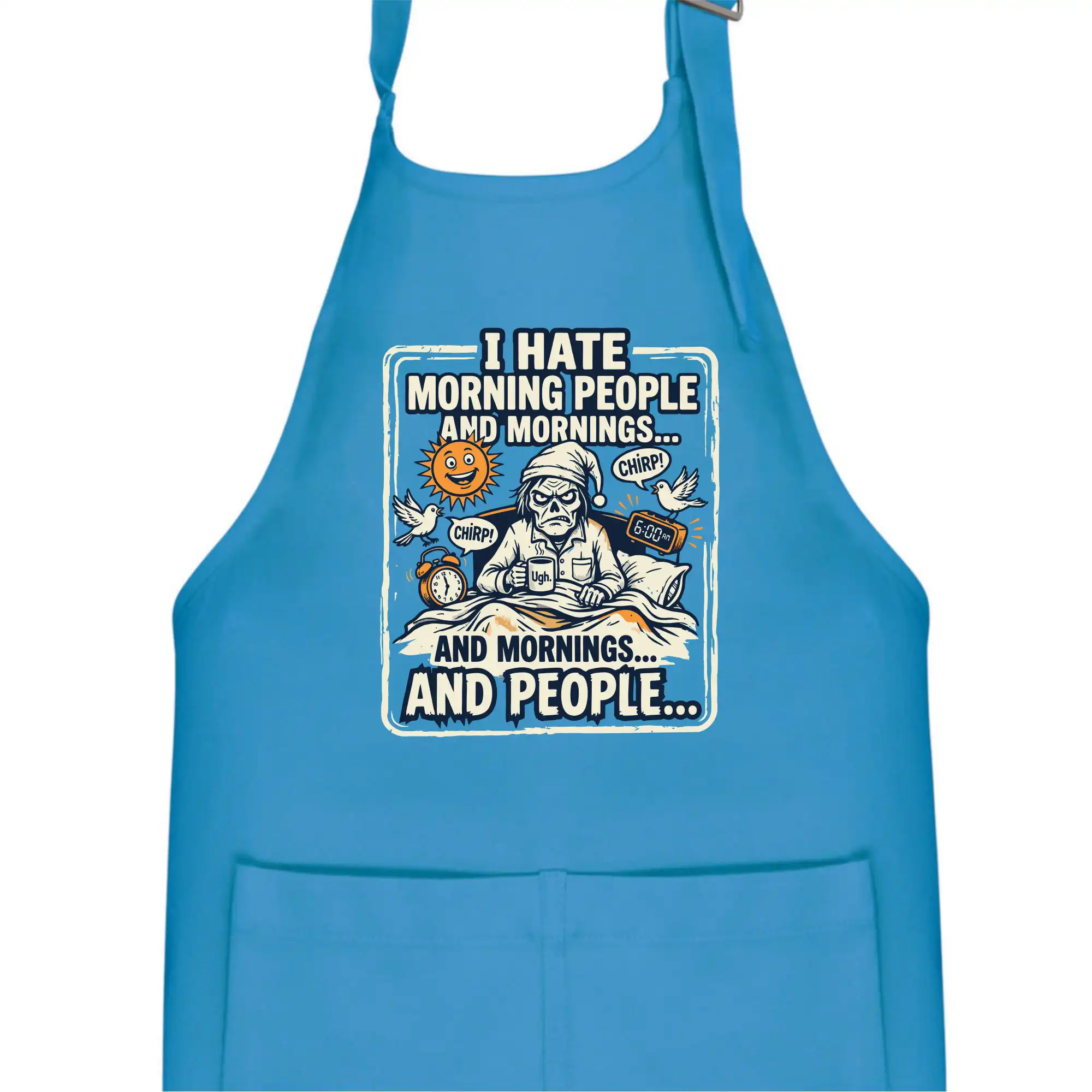 i hate morning people and mornings.... and people... - barevný obrázek
