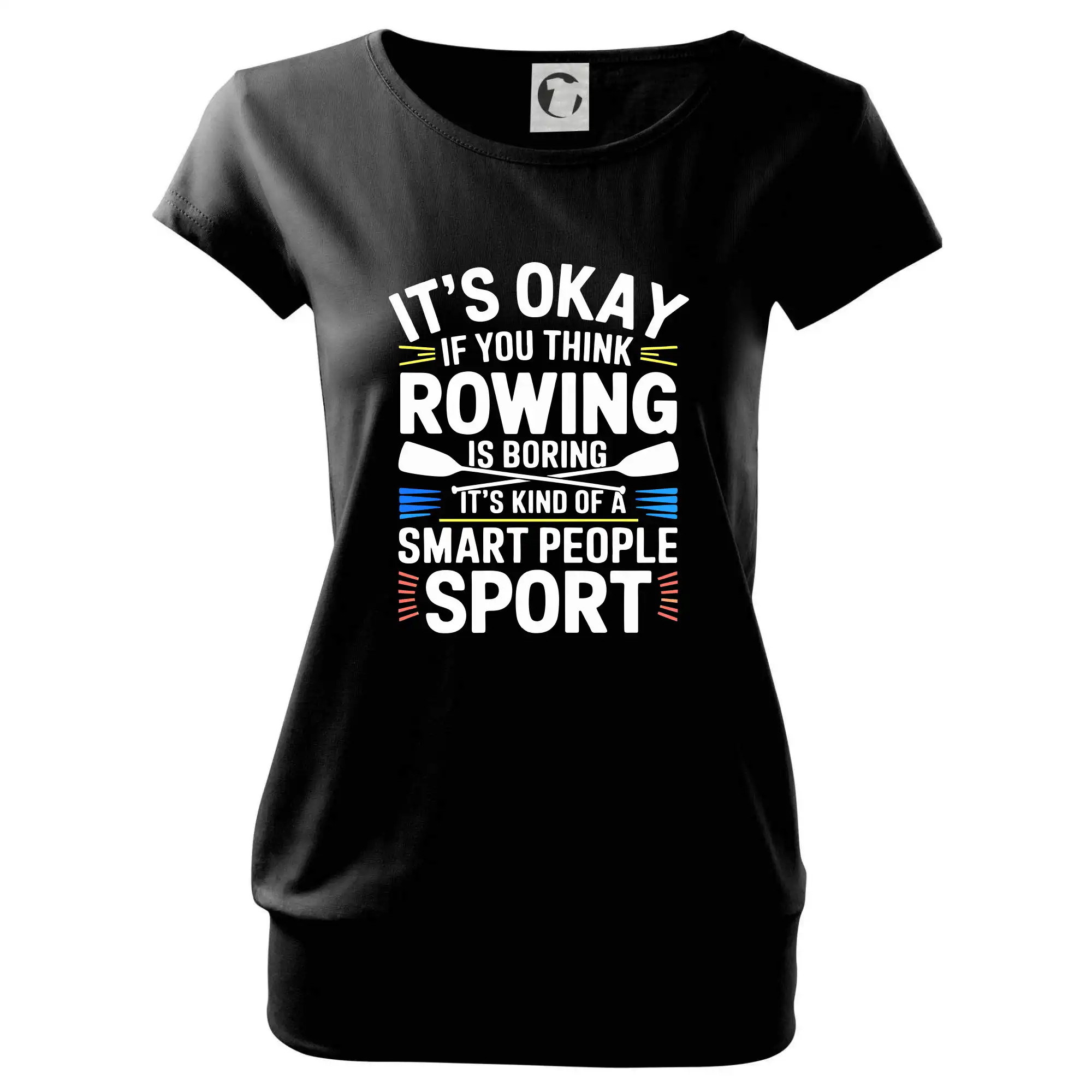 Vodácke tričká - It's okay if you think rowing is boring - Voľné tričko city