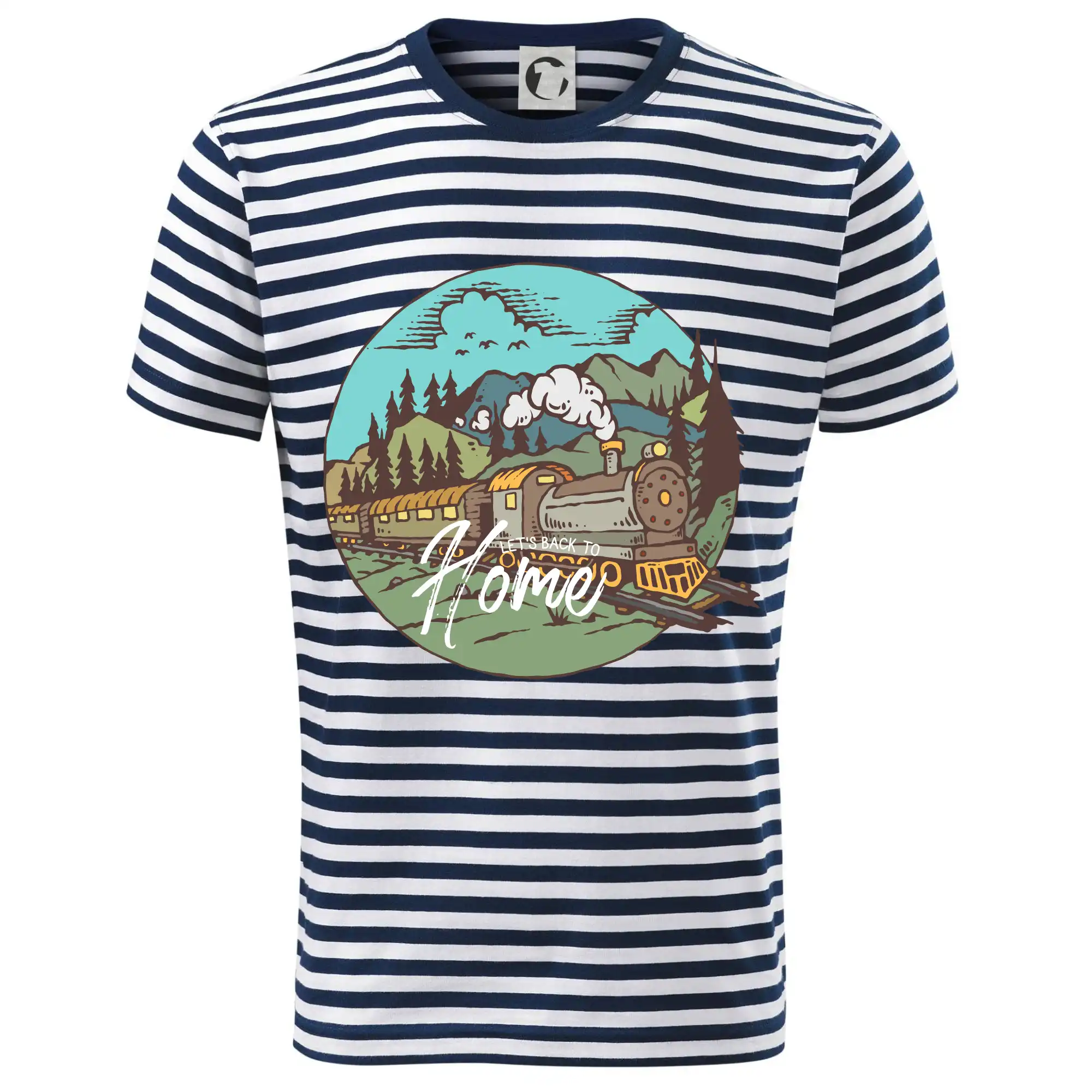 Tričká s vlakmi a autobusmi - Train back to home - Dětské triko na vodu