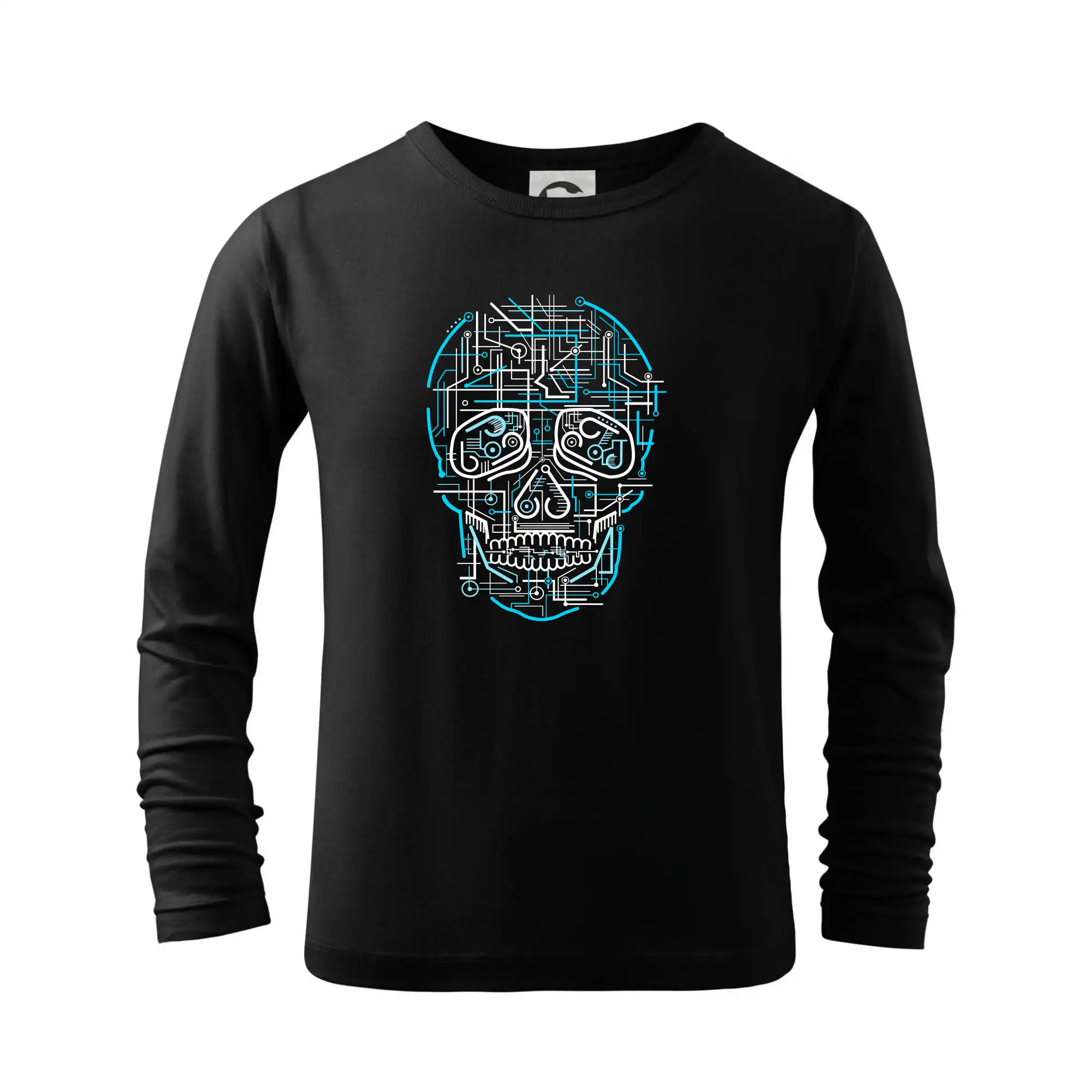 Grafické tričká - Electric Skull - Tričko detské Long Sleeve