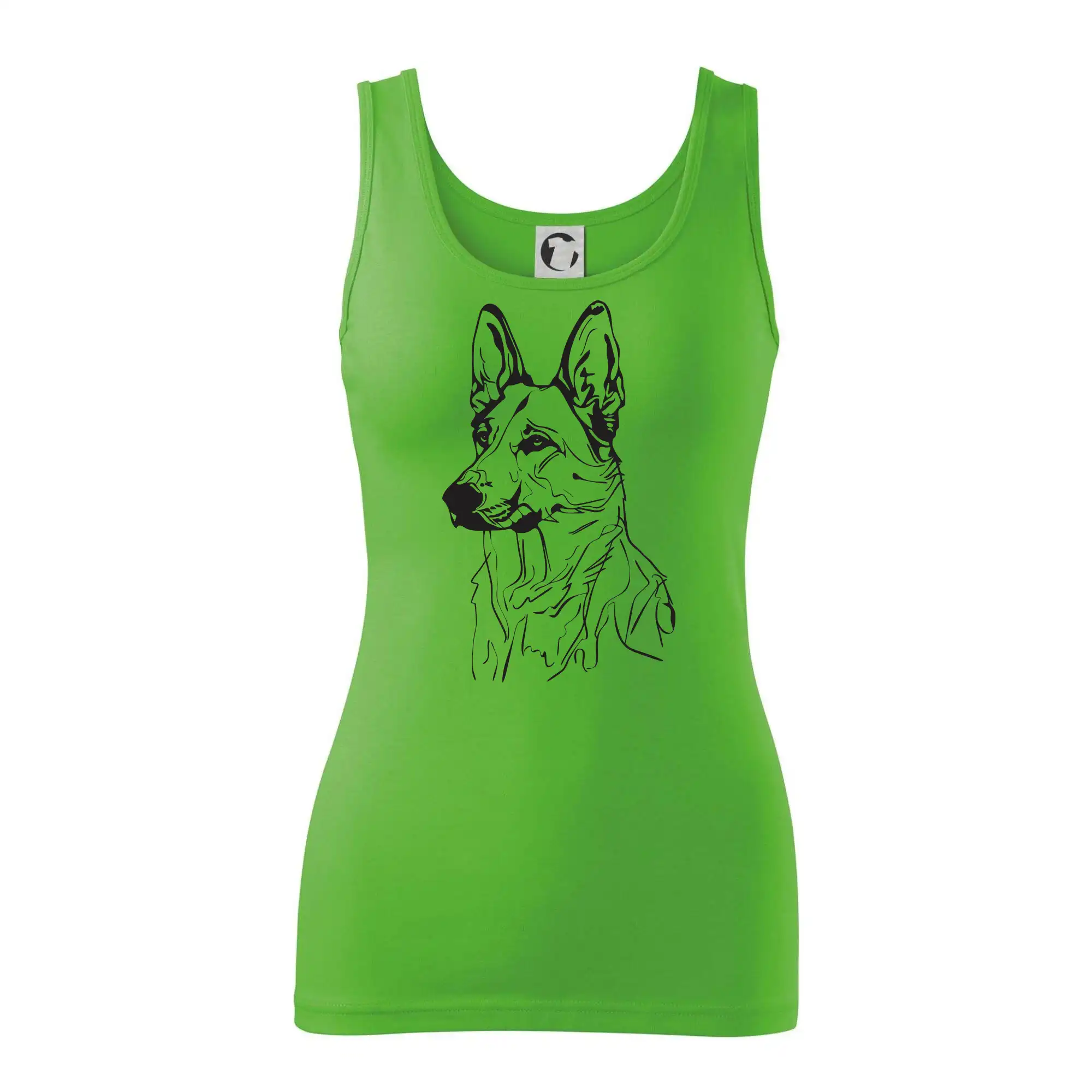 Německý ovčák černá kresba