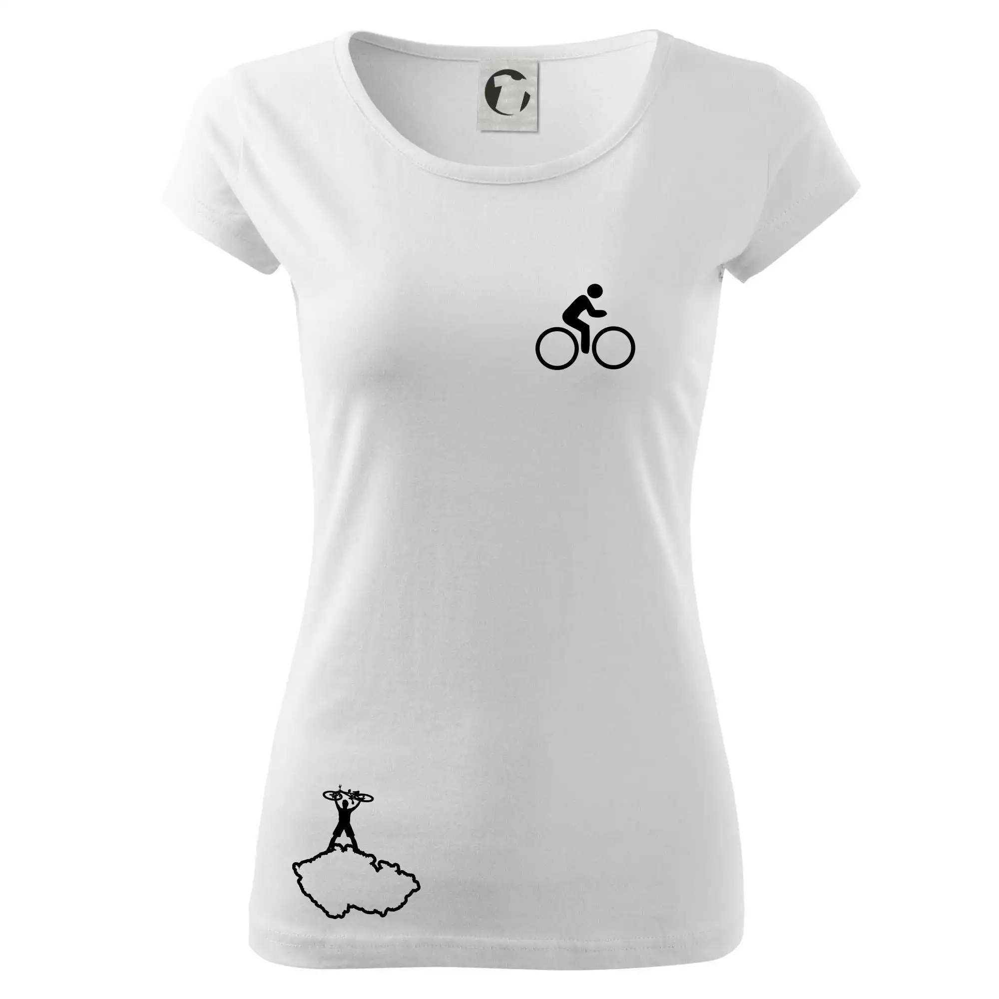 Mapa ČR + kolo na prsu