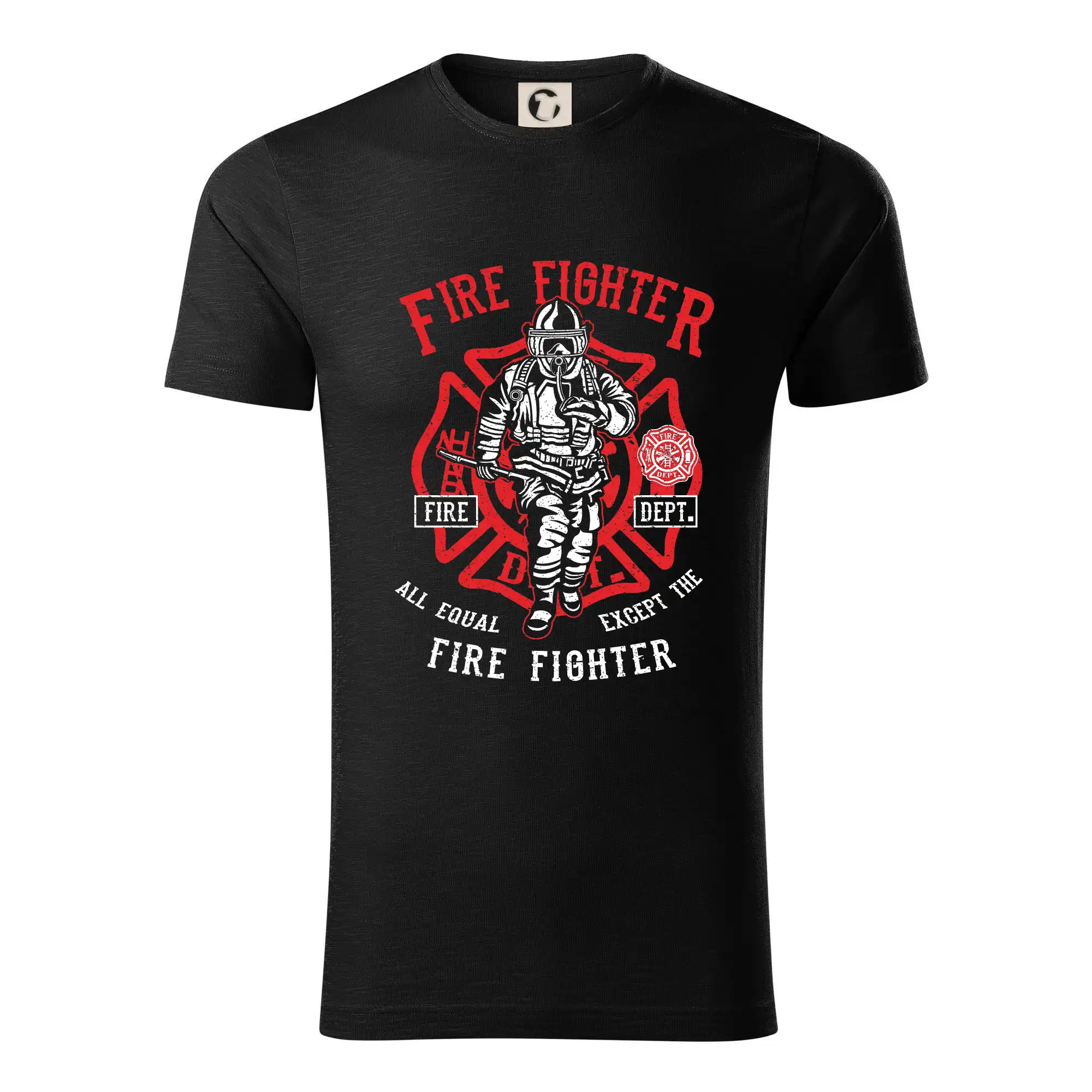 Originálne tričká pre hasičov - Fire Fighter - Tričko z organickej bavlny