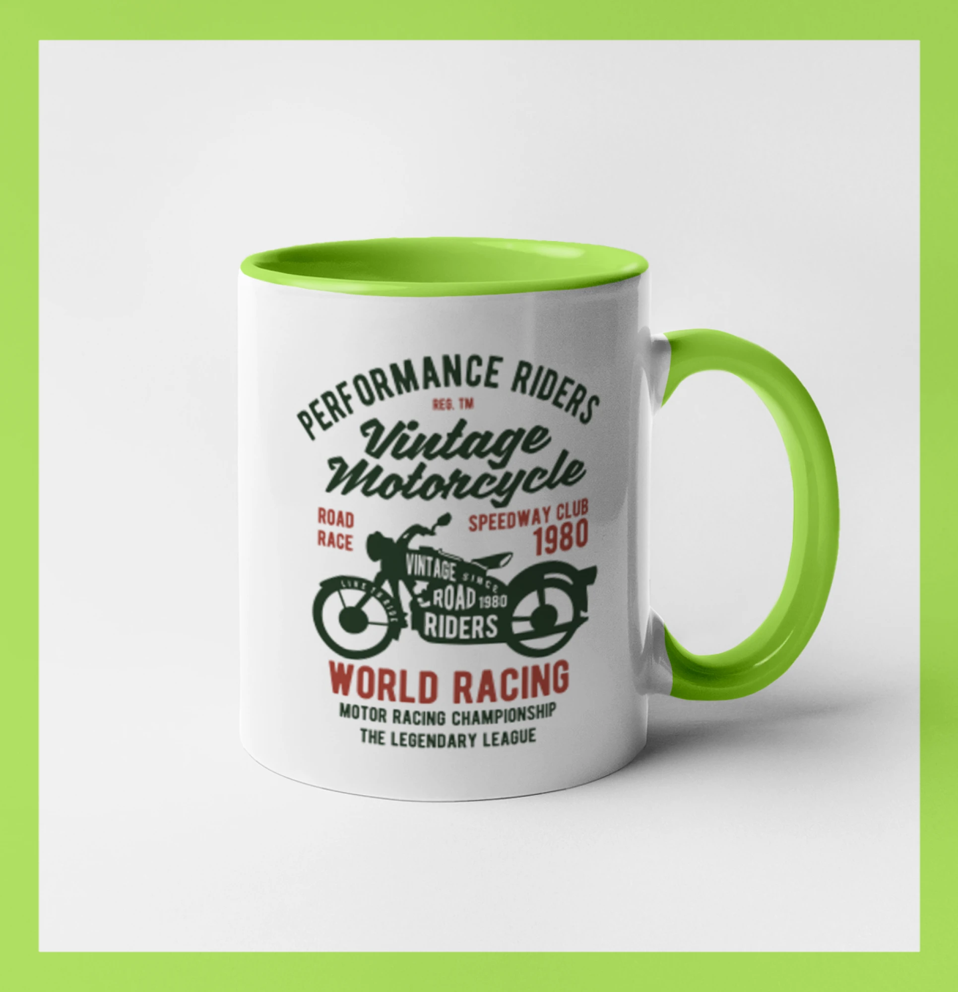 Tričká a mikiny s potlačou motoriek – pre pravých motorkárov - Vintage Motorcycle - Hrnček 