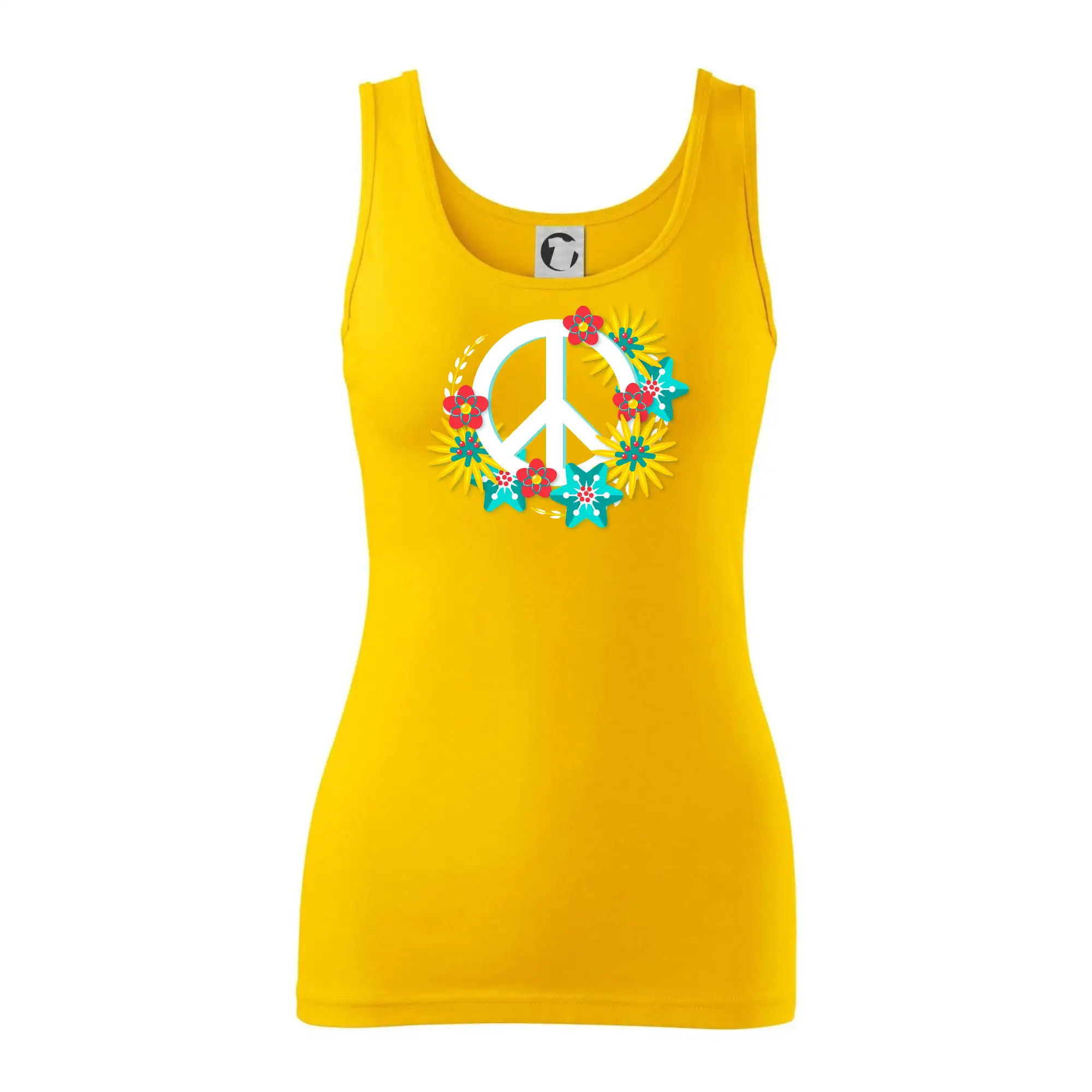 Tričká pre pohodový ľudí - Peace symbol abstraktný - Dámske tielko