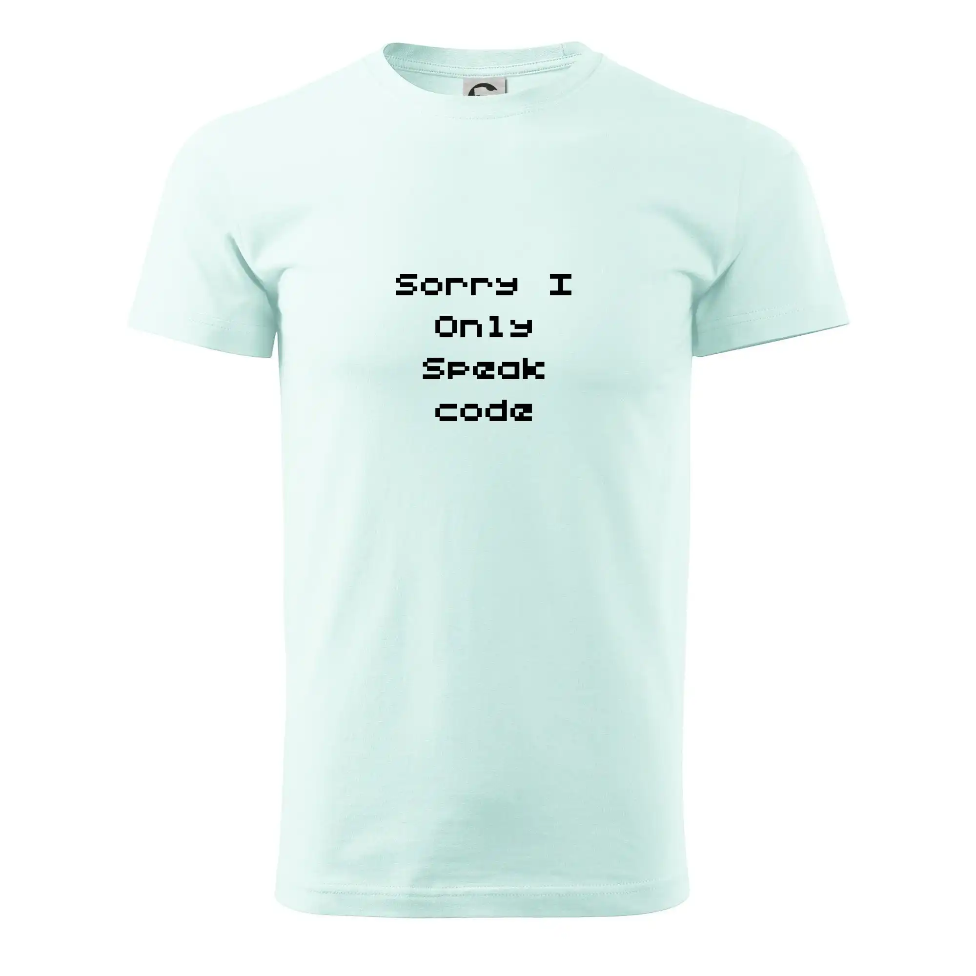 Tričká pre ajťákov - Sorry I Only Speak code - Pánske tričko nižšej gramáže