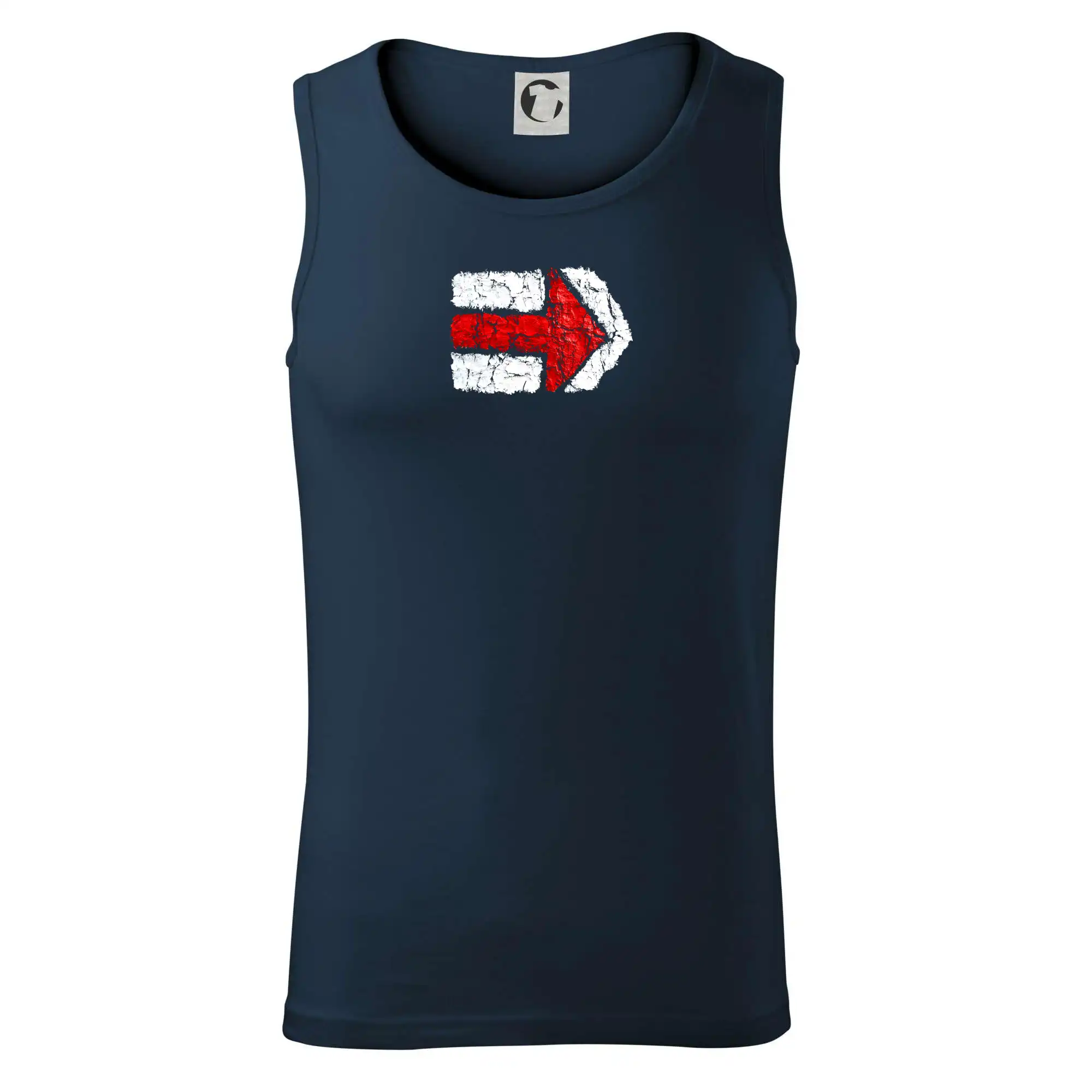 Trička na kempovanie - Párová turistická značka červená - Tielko pánske Core