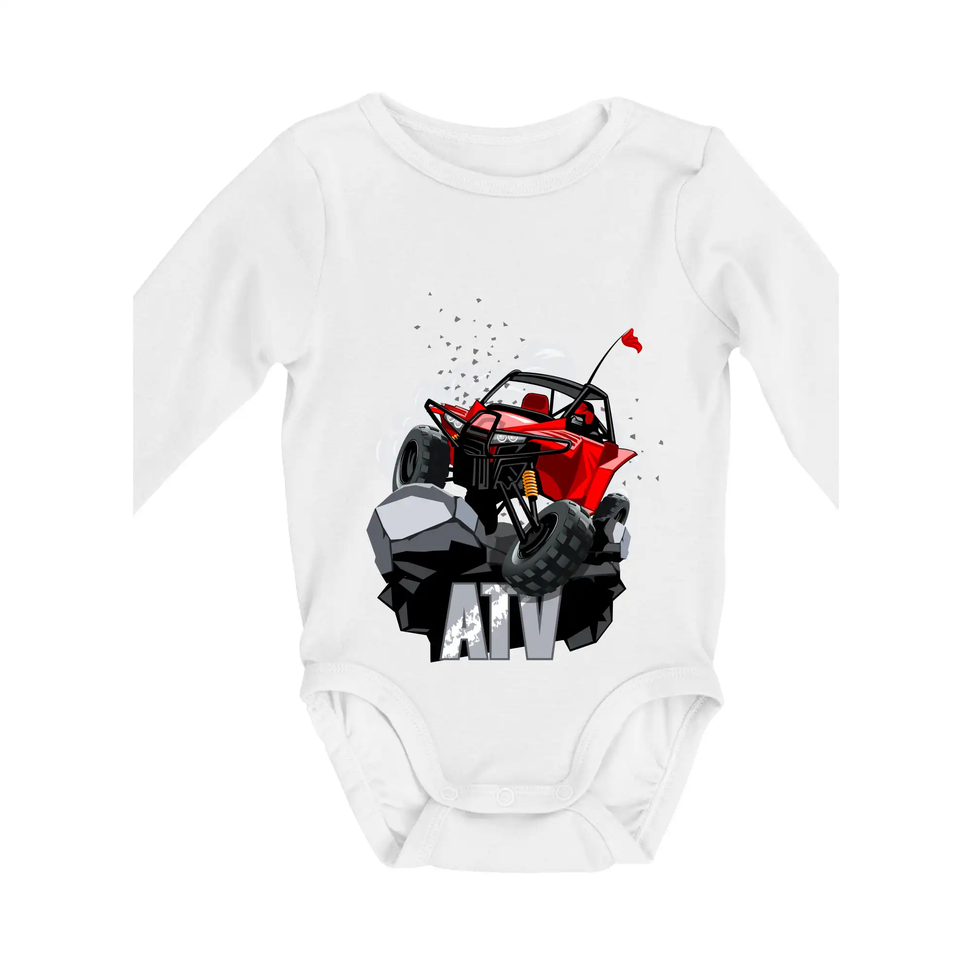 Tričko bugina - ATV offroad buggy - Body dojčenské s dlhým rukávom
