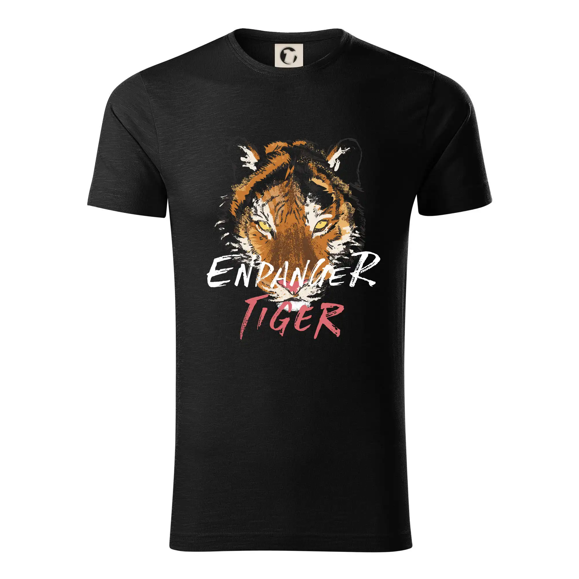 Vtipná tričká s mačkou - Tygr - endanger - Tričko z organickej bavlny