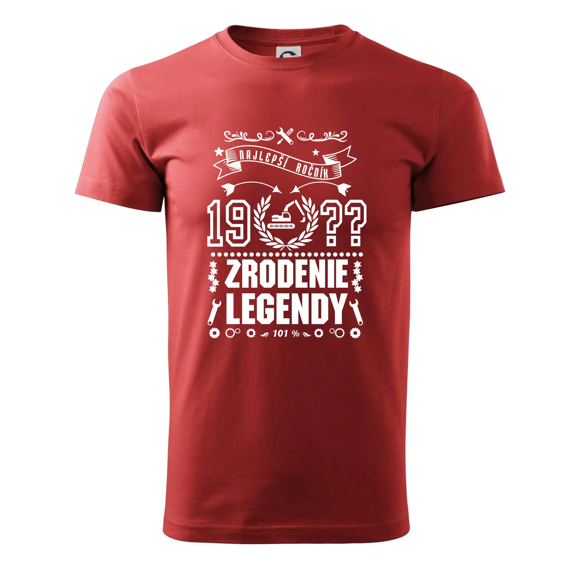 Trička Zrodenie legendy - Zrodenie legendy pre bagristu - Pánske tričko nižšej gramáže