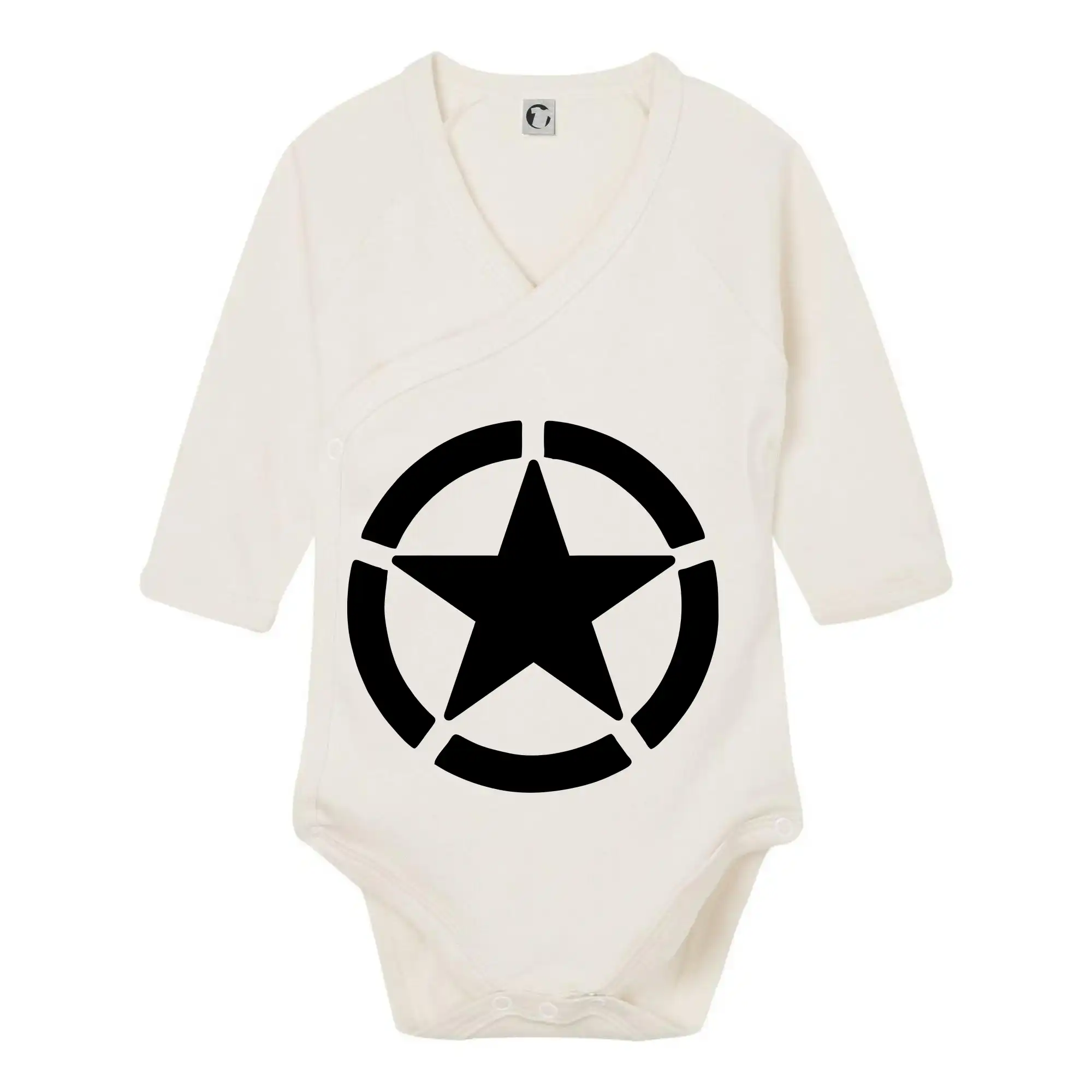 Army hvězda - Body zavinovacie s dlhým rukávom