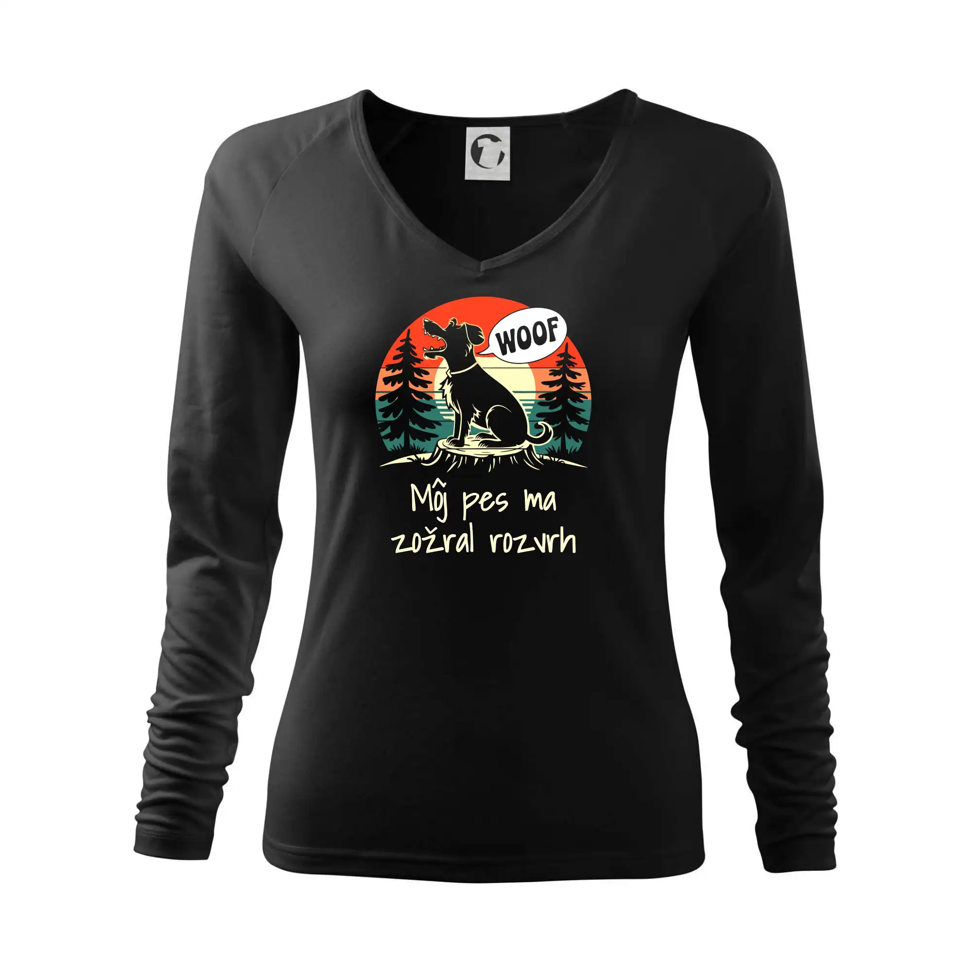 Tričká na ukončenie štúdia - Môj pes ma zožral rozvrh - Tričko dámske Elegance