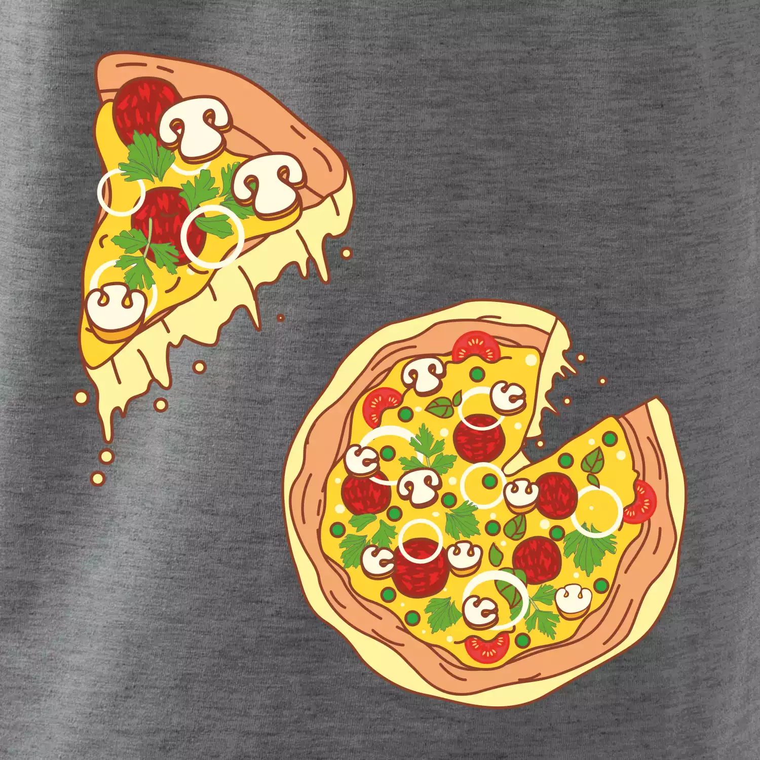 Pizza + Pizza kousek