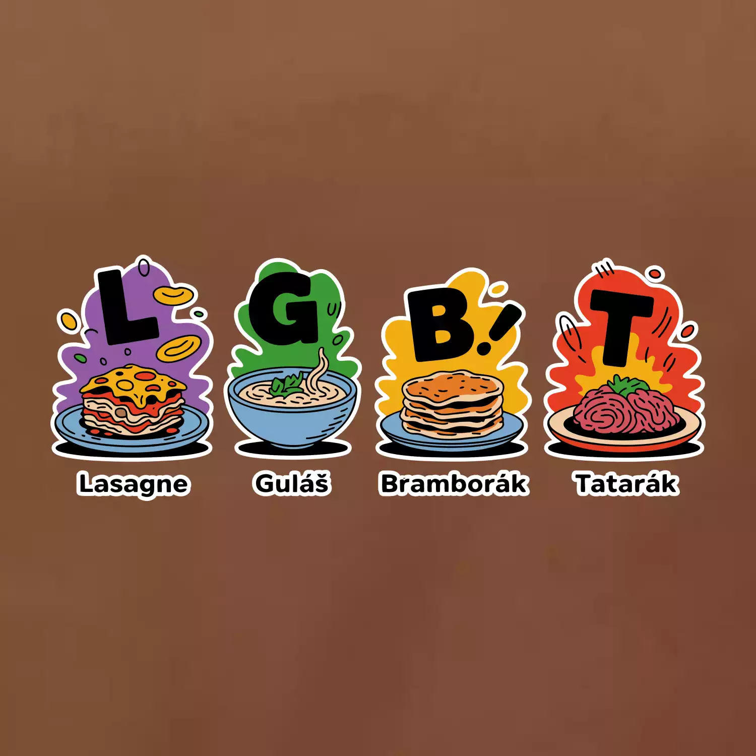 LGBT - Lasagne, Guláš, Bramborák, Tatarák