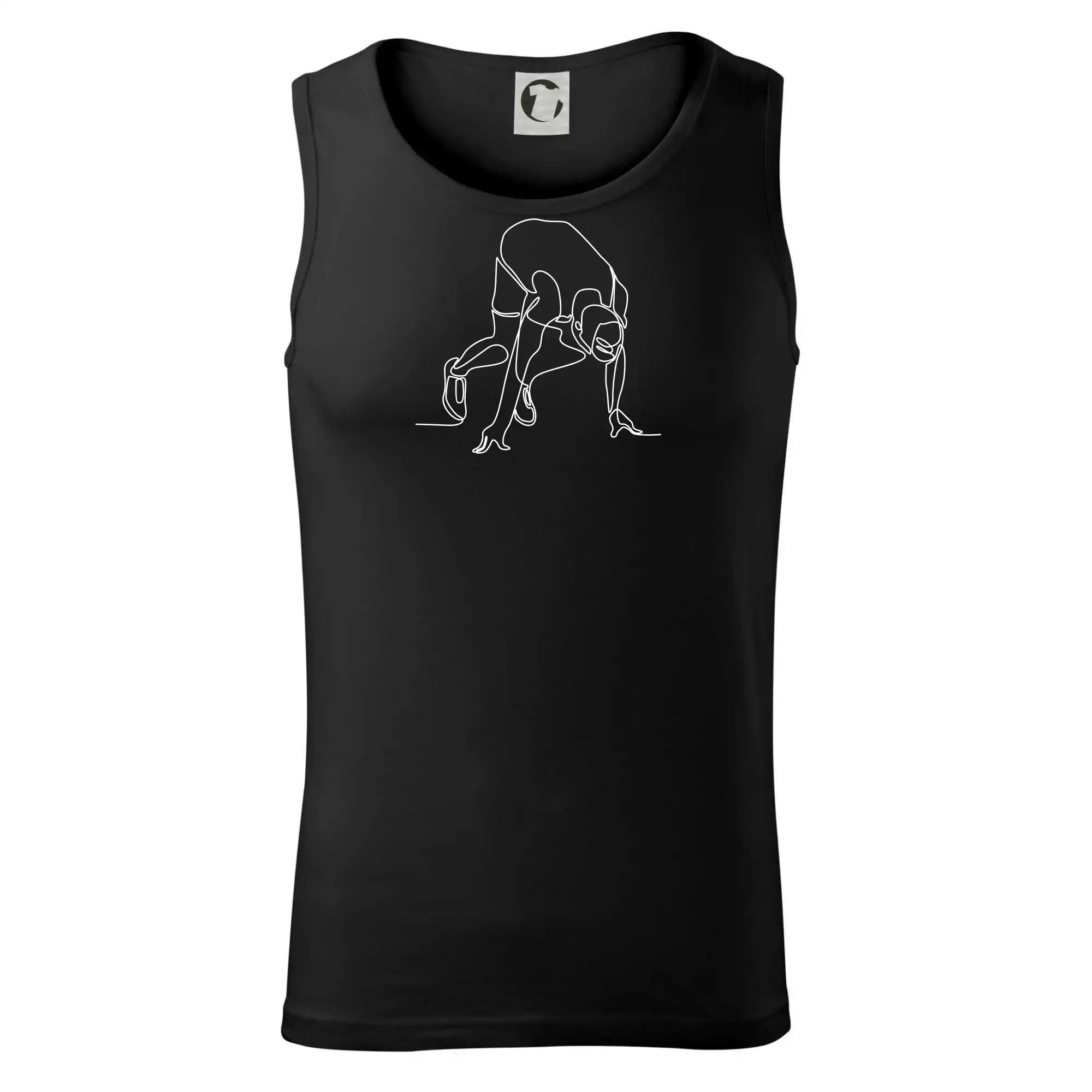 Běžec na startu jedním tahem