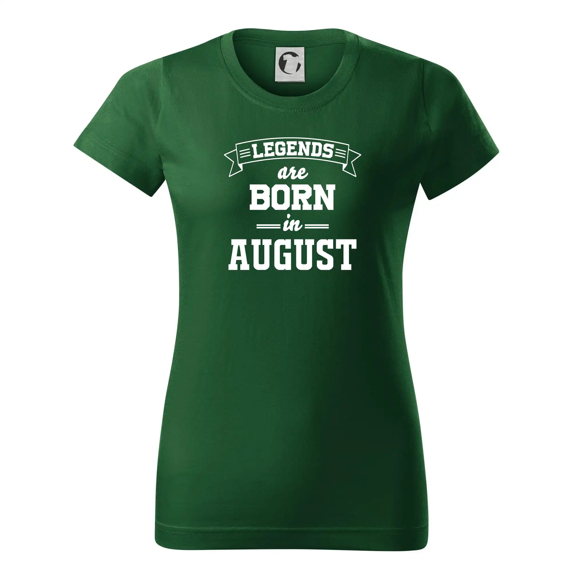 Tričká pre narodených v januáriv auguste - Legends are born in August - Dámske tričko basic - ľahko voľnejšie a dlhšie