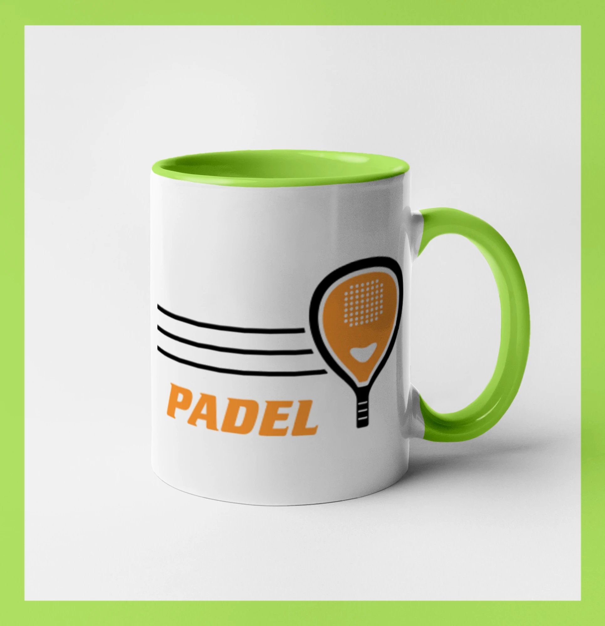 Padel - oranžová raketa