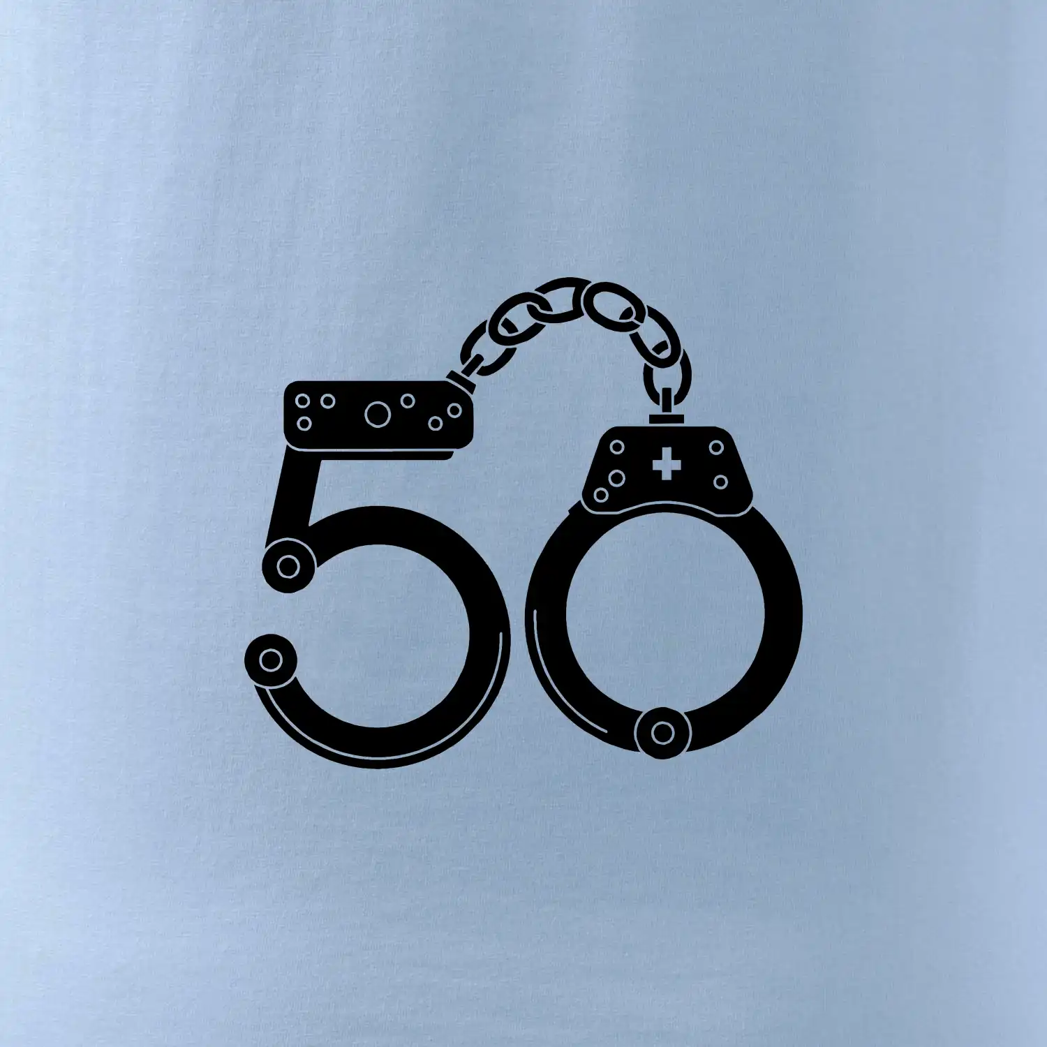 Narozeninové tričko pro policajta - pouta 50