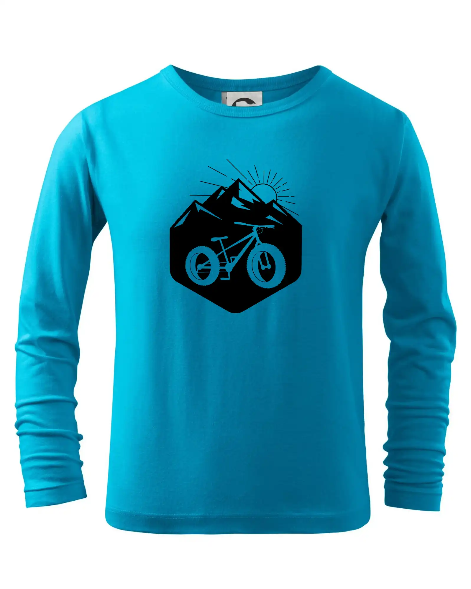 Tričko ako darček pre cyklistu - Fatbike hory - Tričko detské Long Sleeve