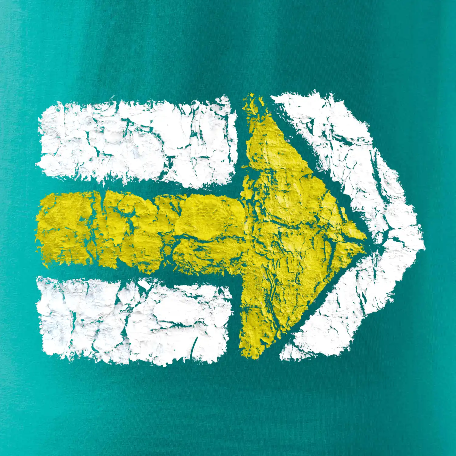 Párová turistická značka žlutá