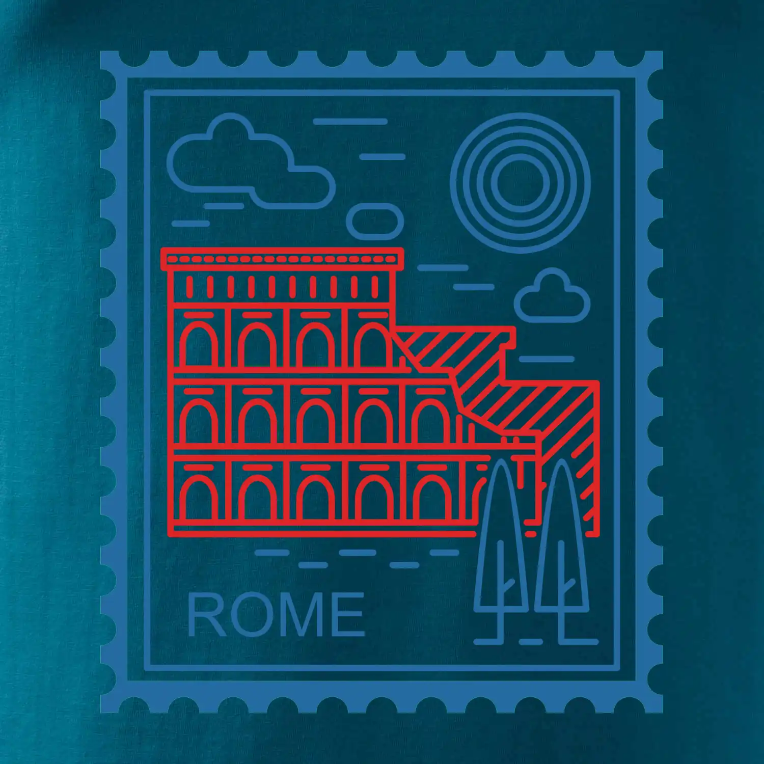 Řím známka jednoduchá