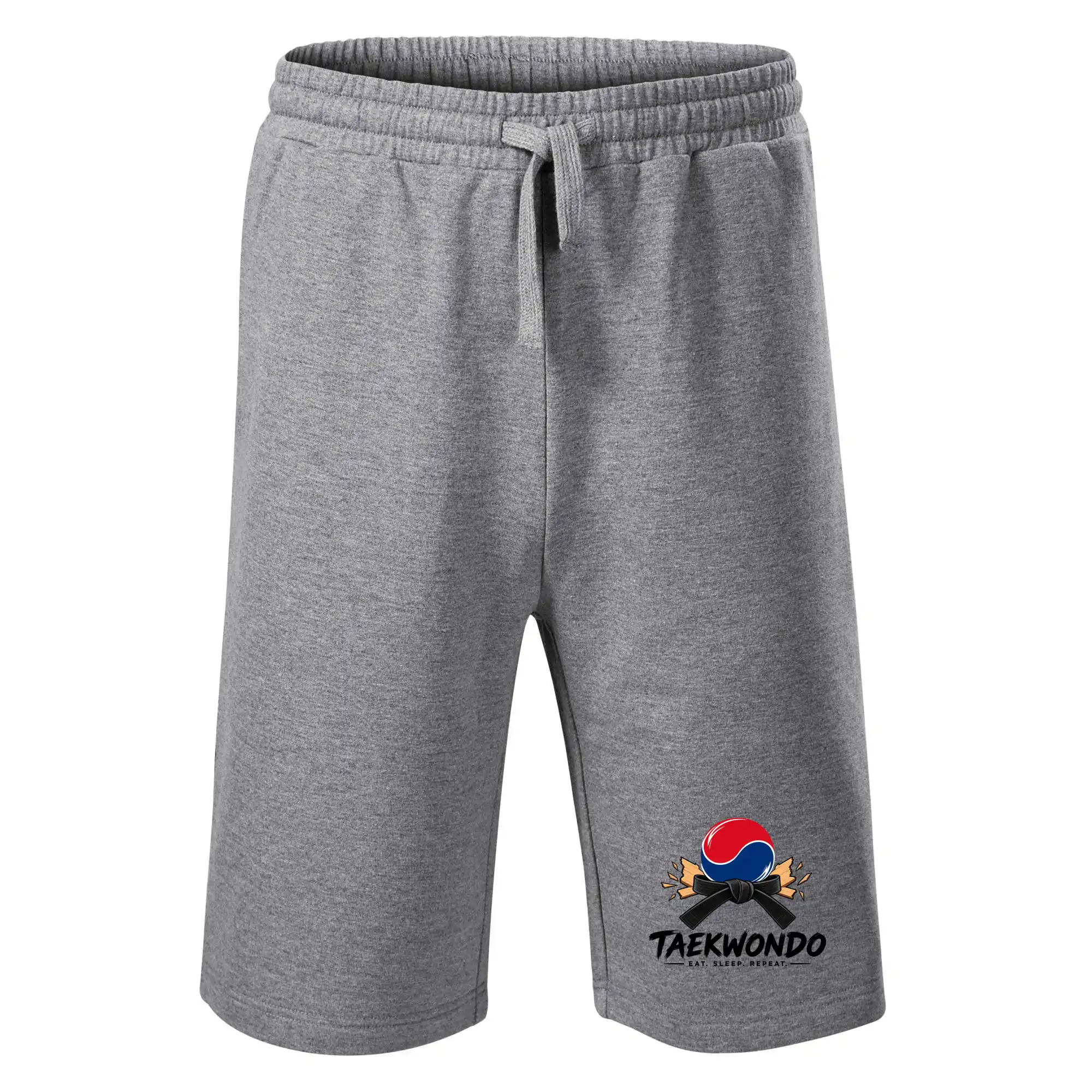 Taekwondo pás a rozlomená deska eat sleep repeat