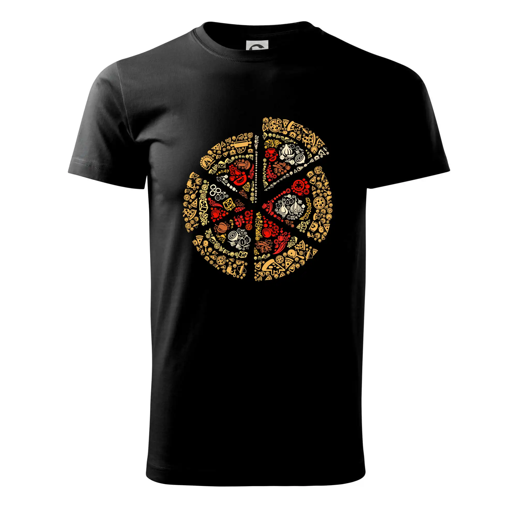 Pizza icons - Klasické pánske tričko vyššej gramáže