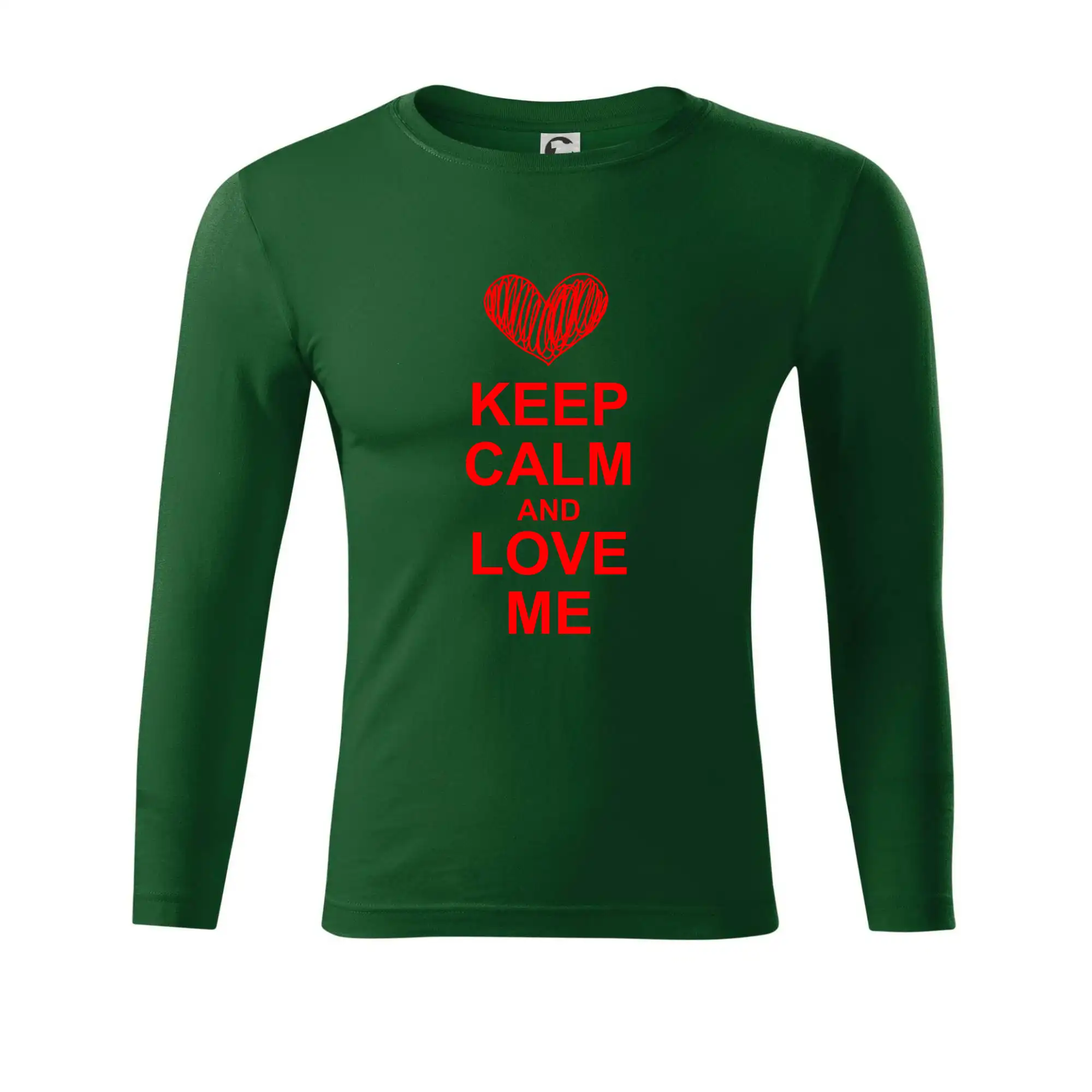Tričká Keep calm - Keep calm and love me - Tričko Progress s dlhým rukávom