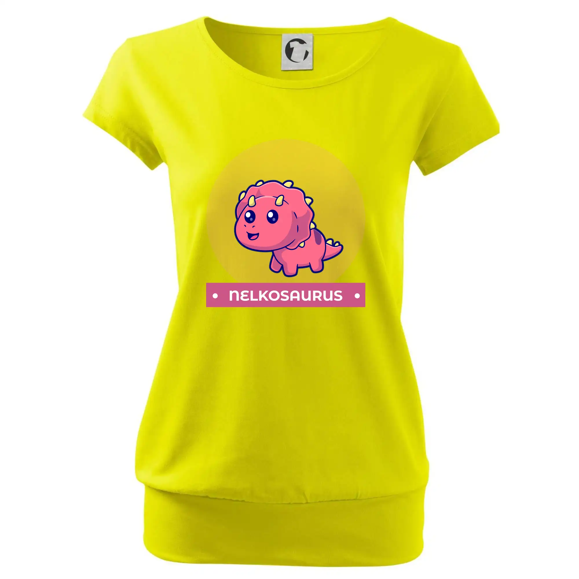 Detské tričká, mikiny a body s originálnymi potlačami | Veselé motívy pre chlapcov aj dievčatá - Dinosaurie mená - růžový dinosaurus - Voľné tričko city