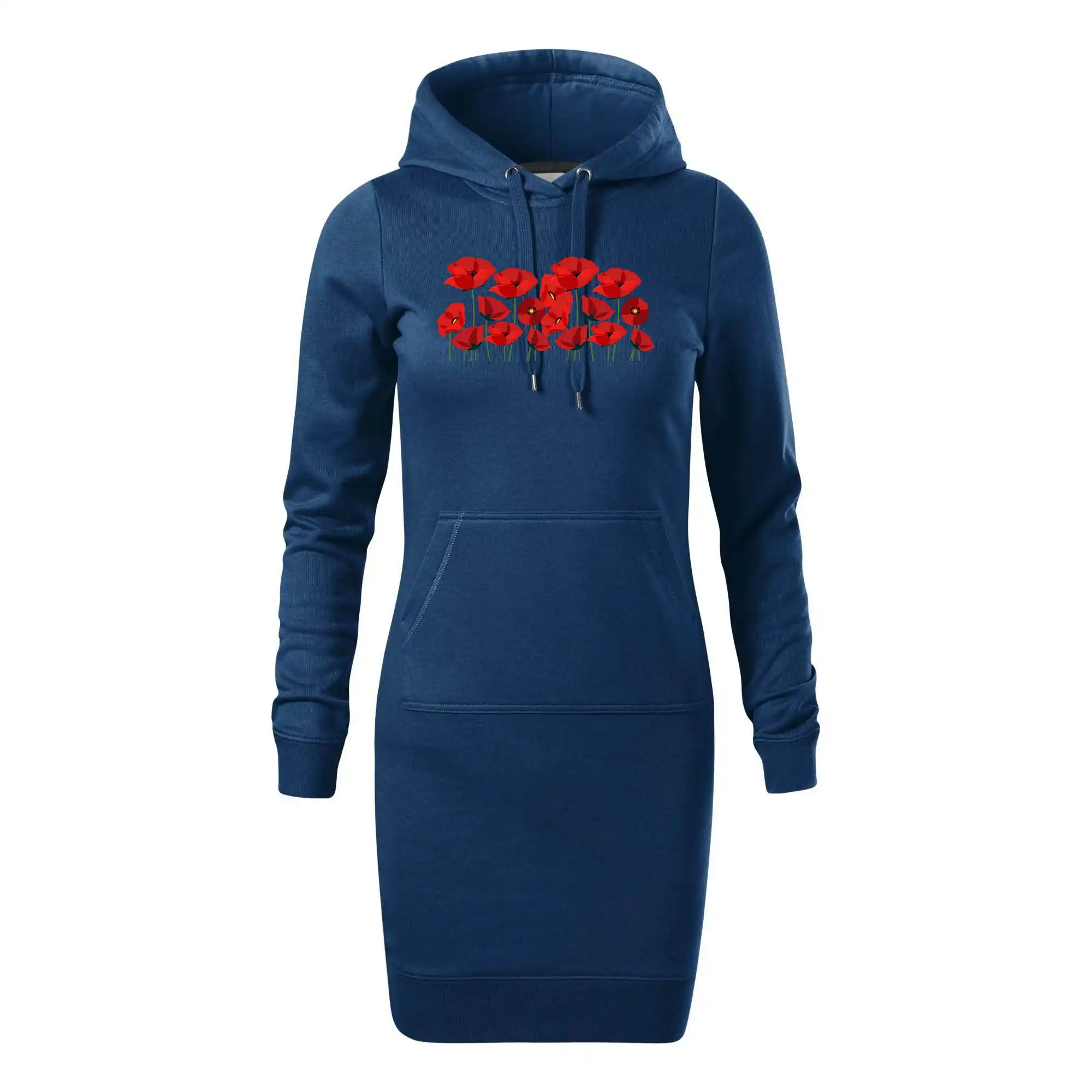 Vlčí mák v řadě