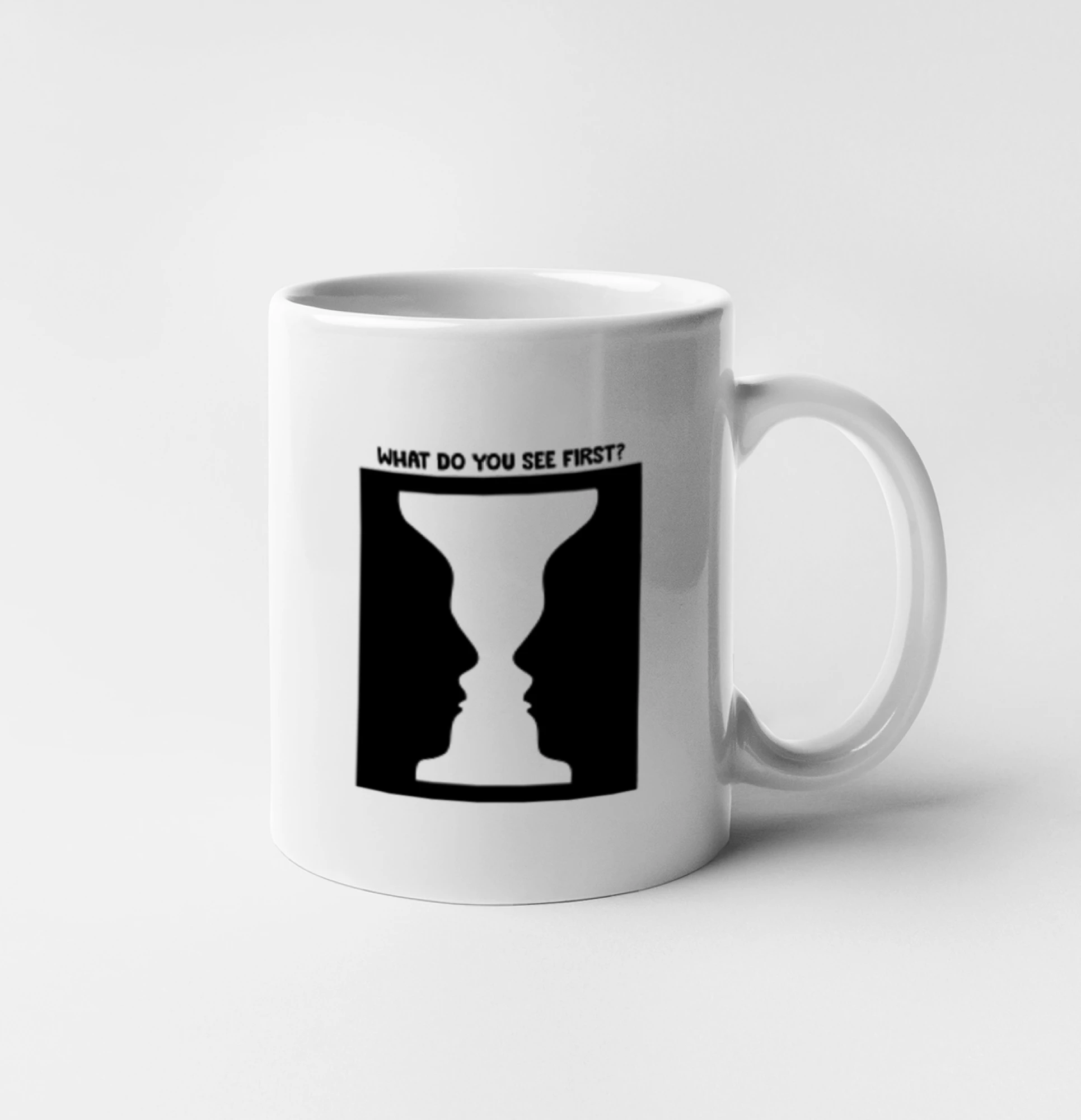 What do you see first? Pohár - Obličeje