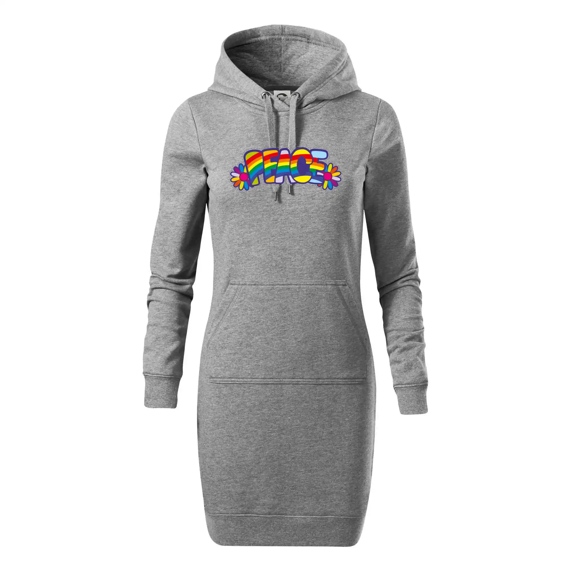 Peace nápis duhový