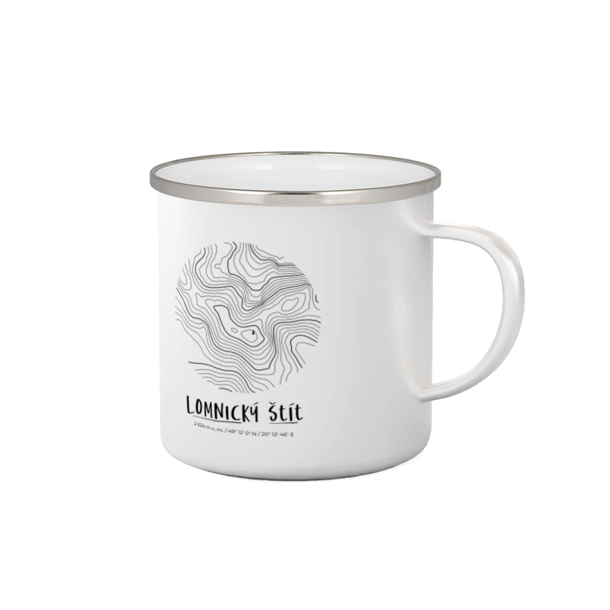 Lomnický štít - vrstevnice v kruhu