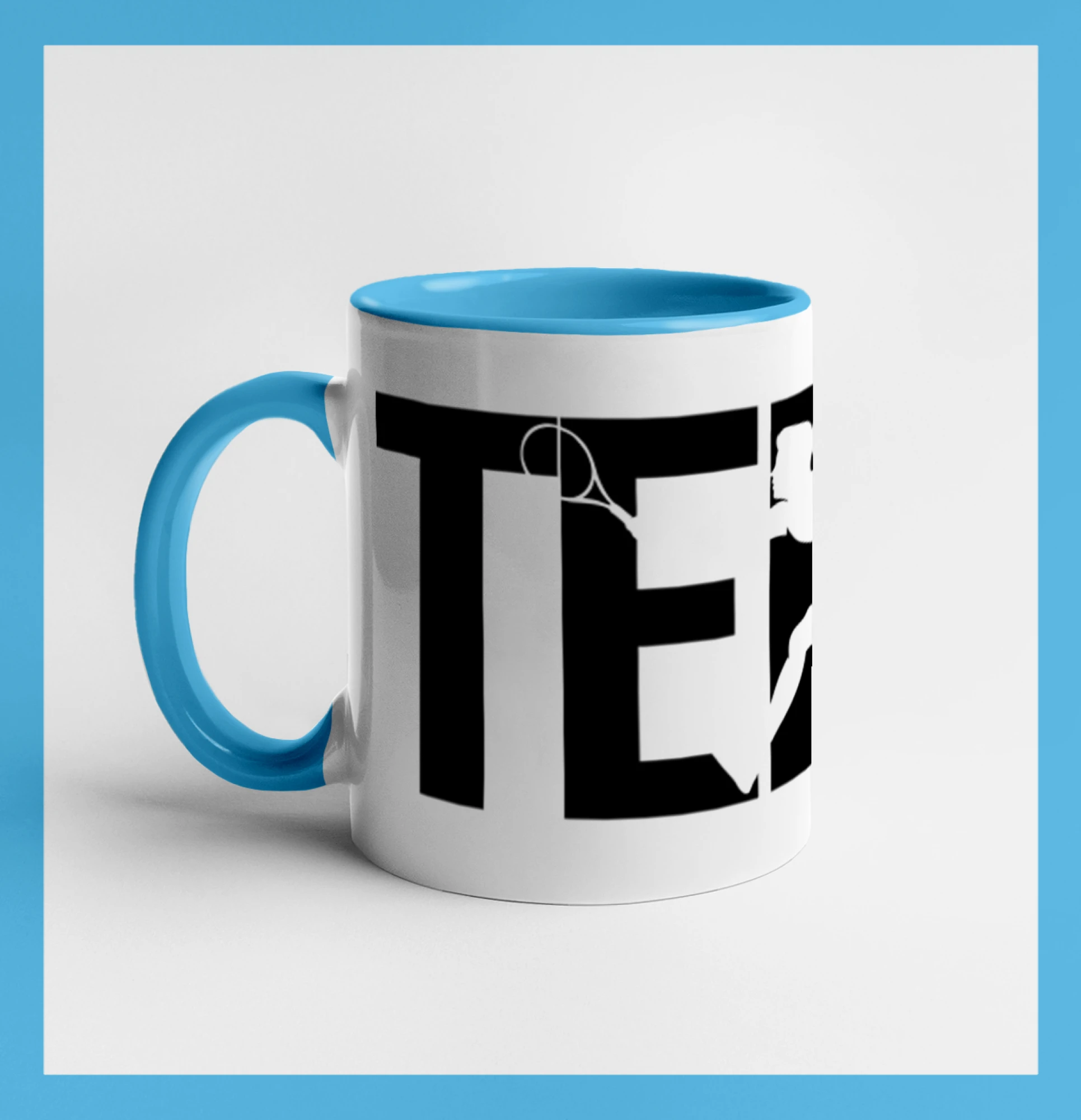 Tenis nápis silueta