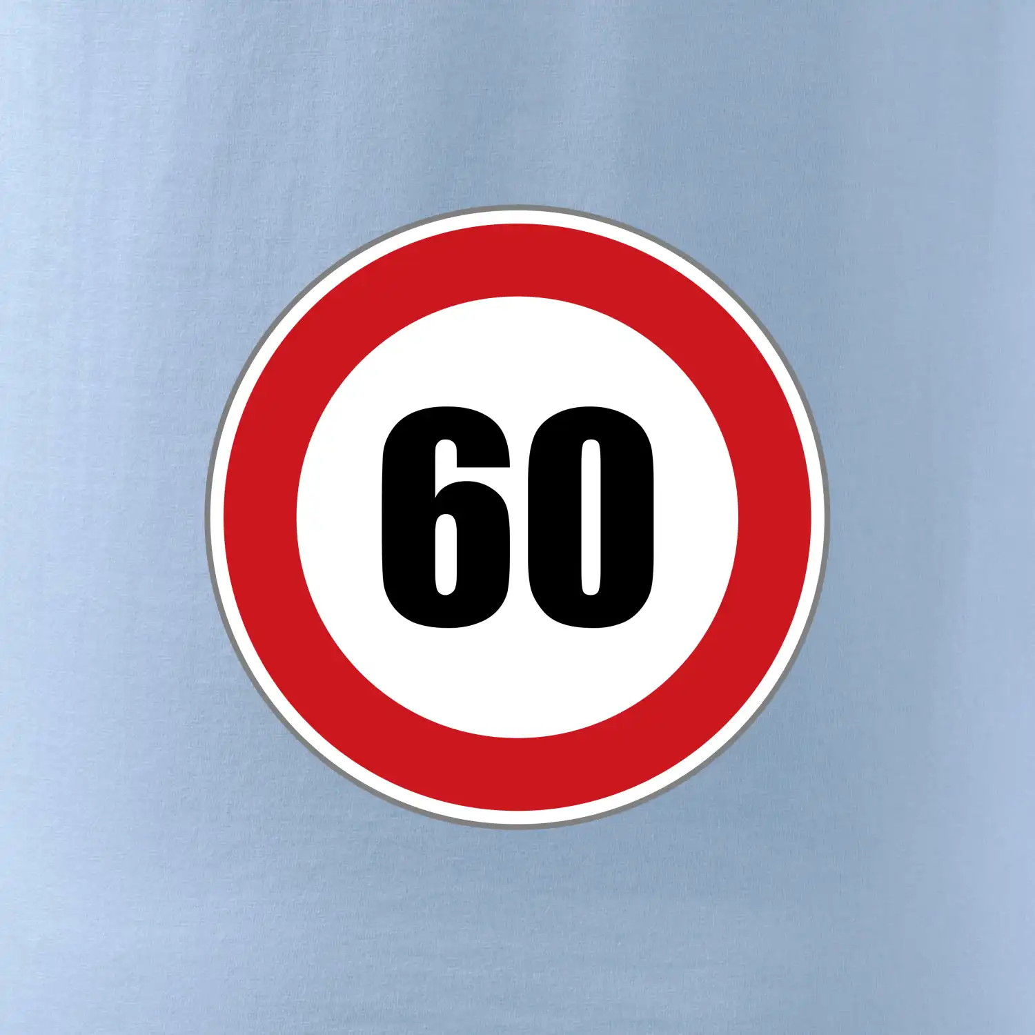 Dopravní značka - omezení rychlosti 60