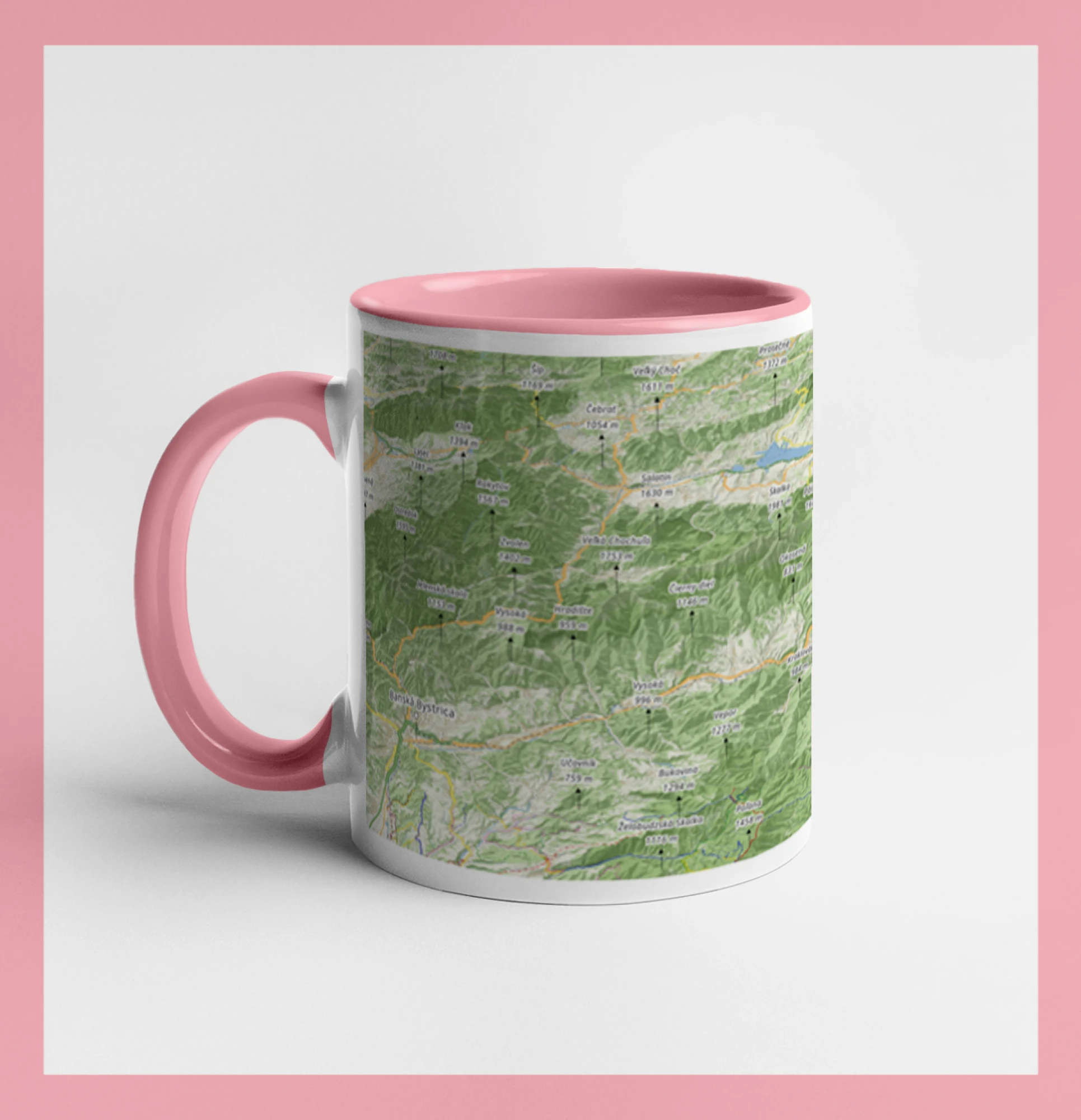 Hrnček mapa Nízke Tatry