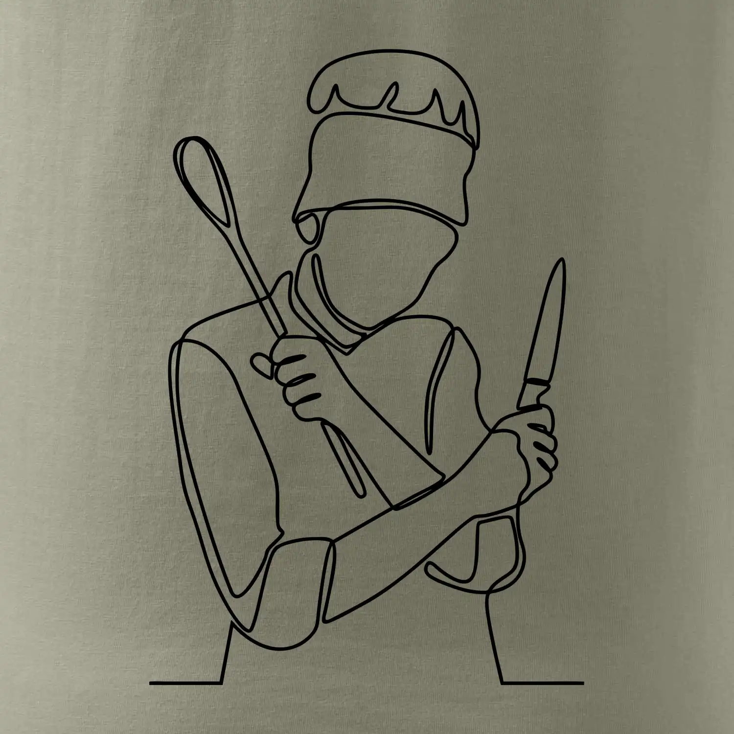 Kuchař jedním tahem