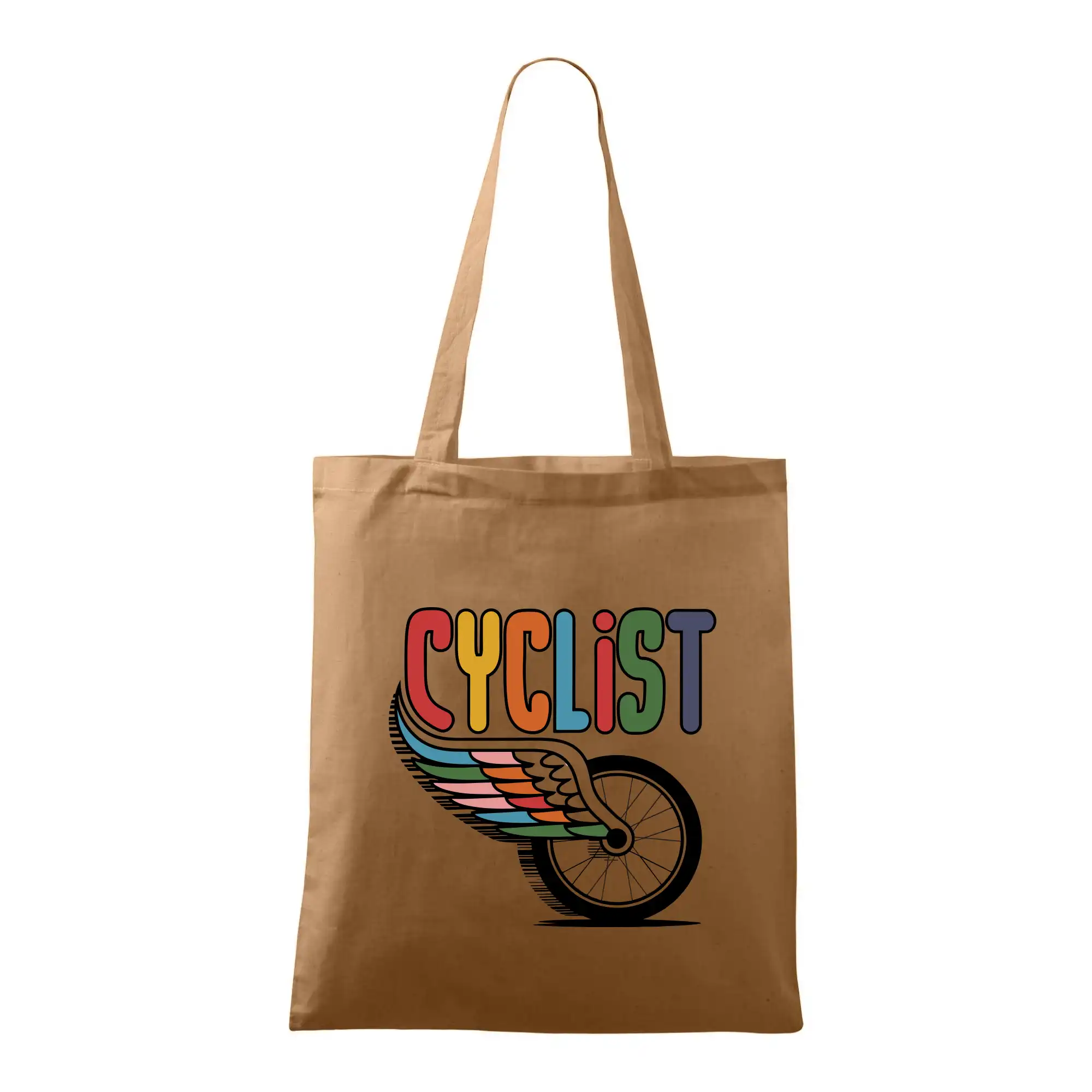 Tričko ako darček pre cyklistu - Cyclist - bicykel a krídlo - Taška bavlnená