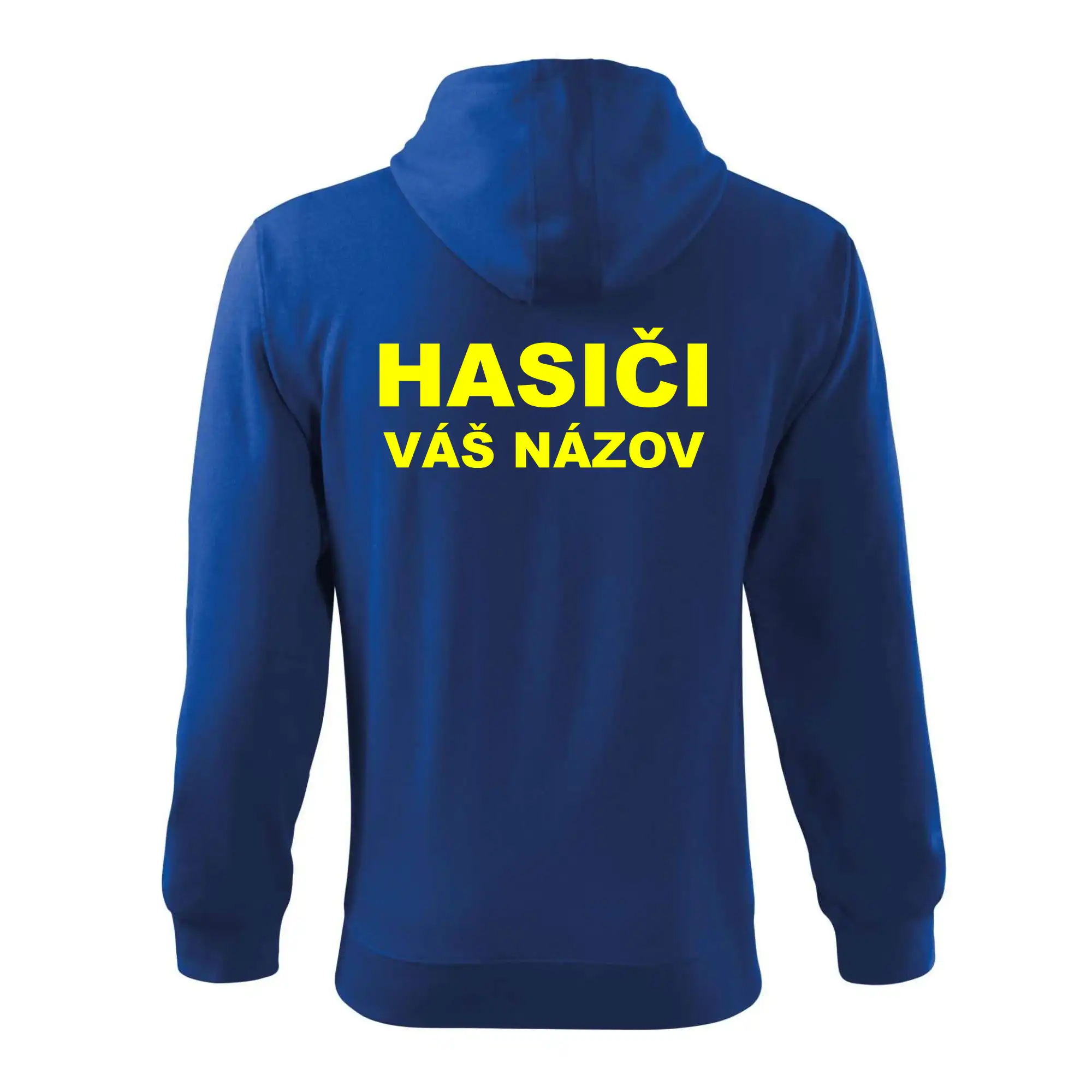 Hasiči - žltý nápis - váš názov zboru