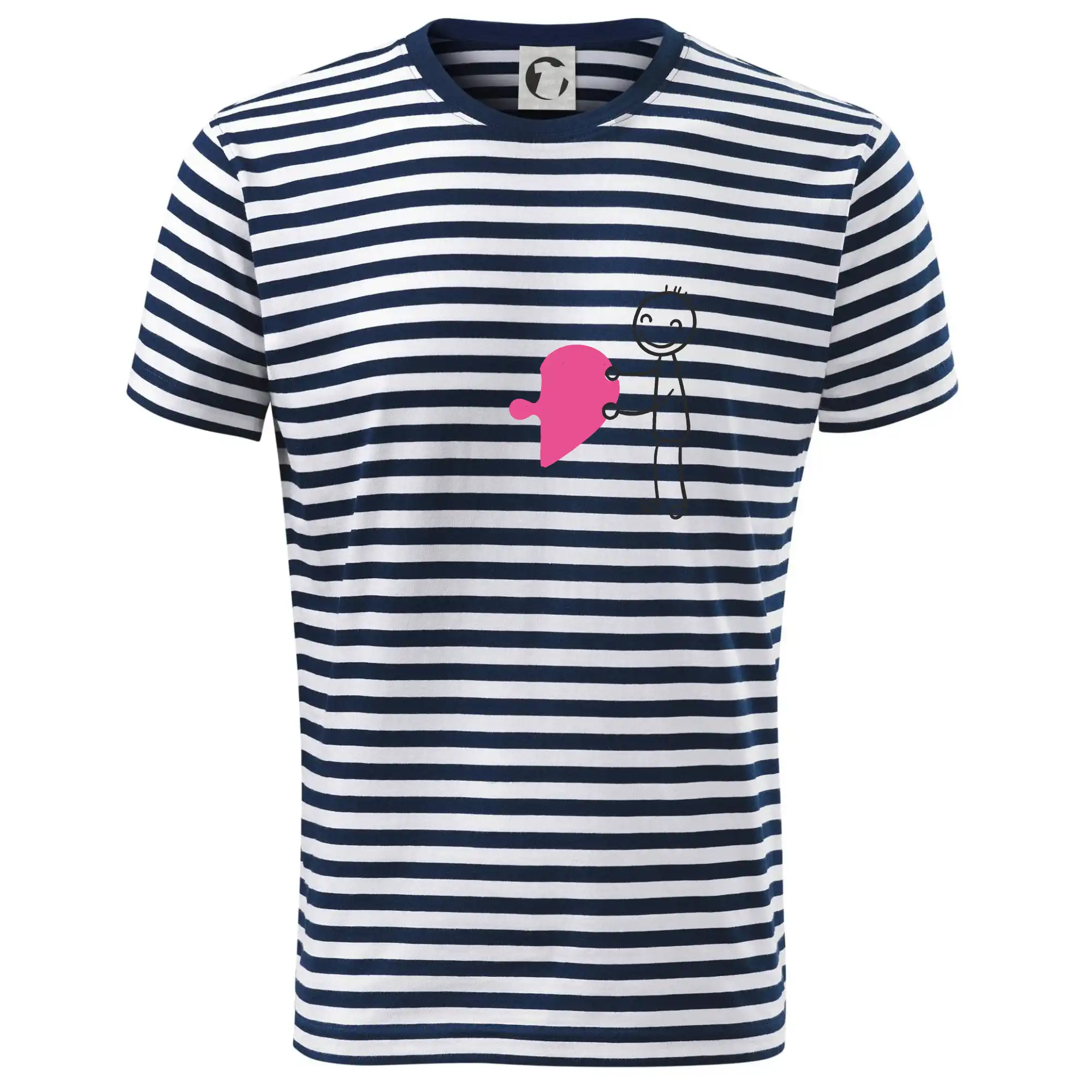 Párové tričká puzzle postavička - Tričko na vodu