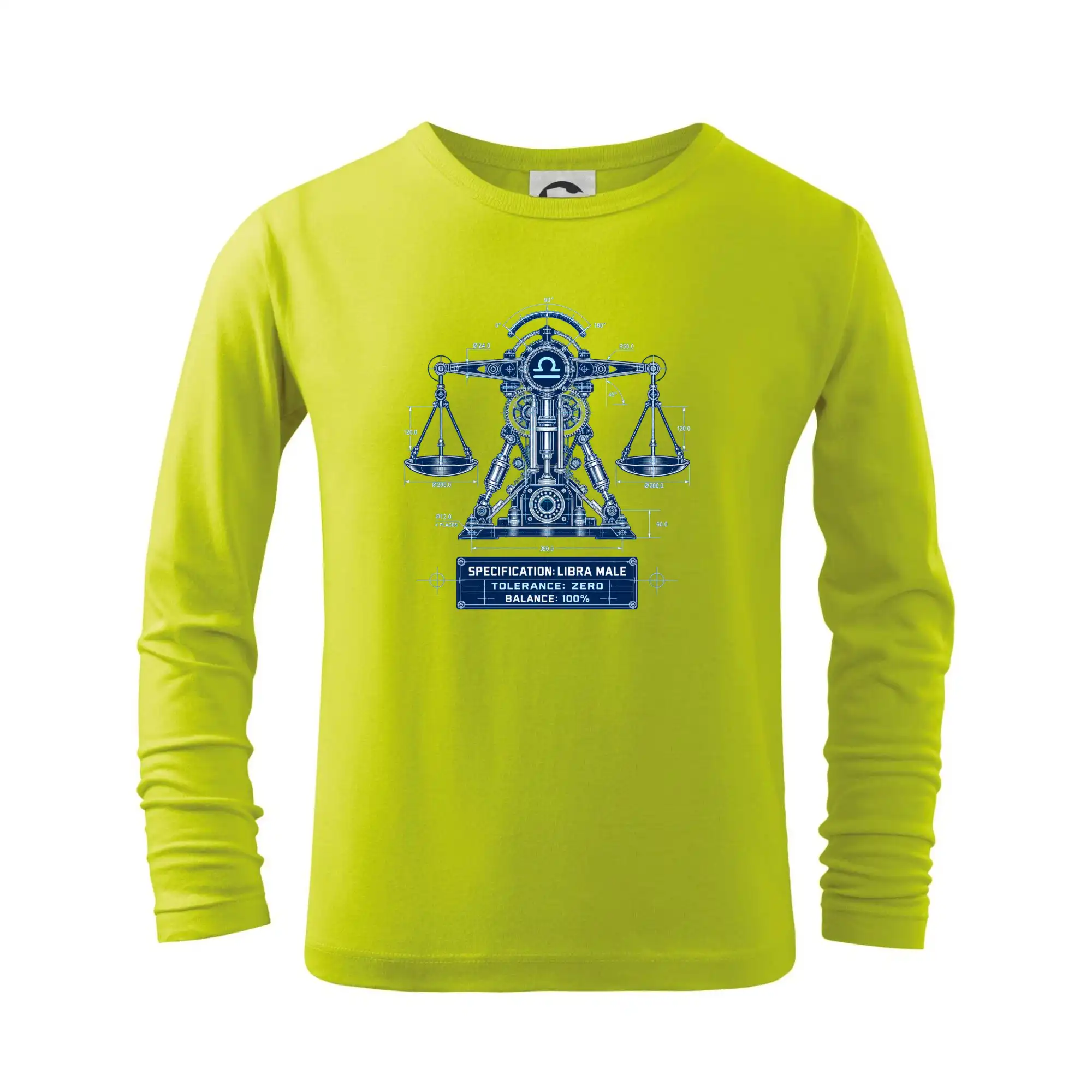 Tričká váhy - Váhy Engineering of Libra technický motiv - Tričko detské Long Sleeve