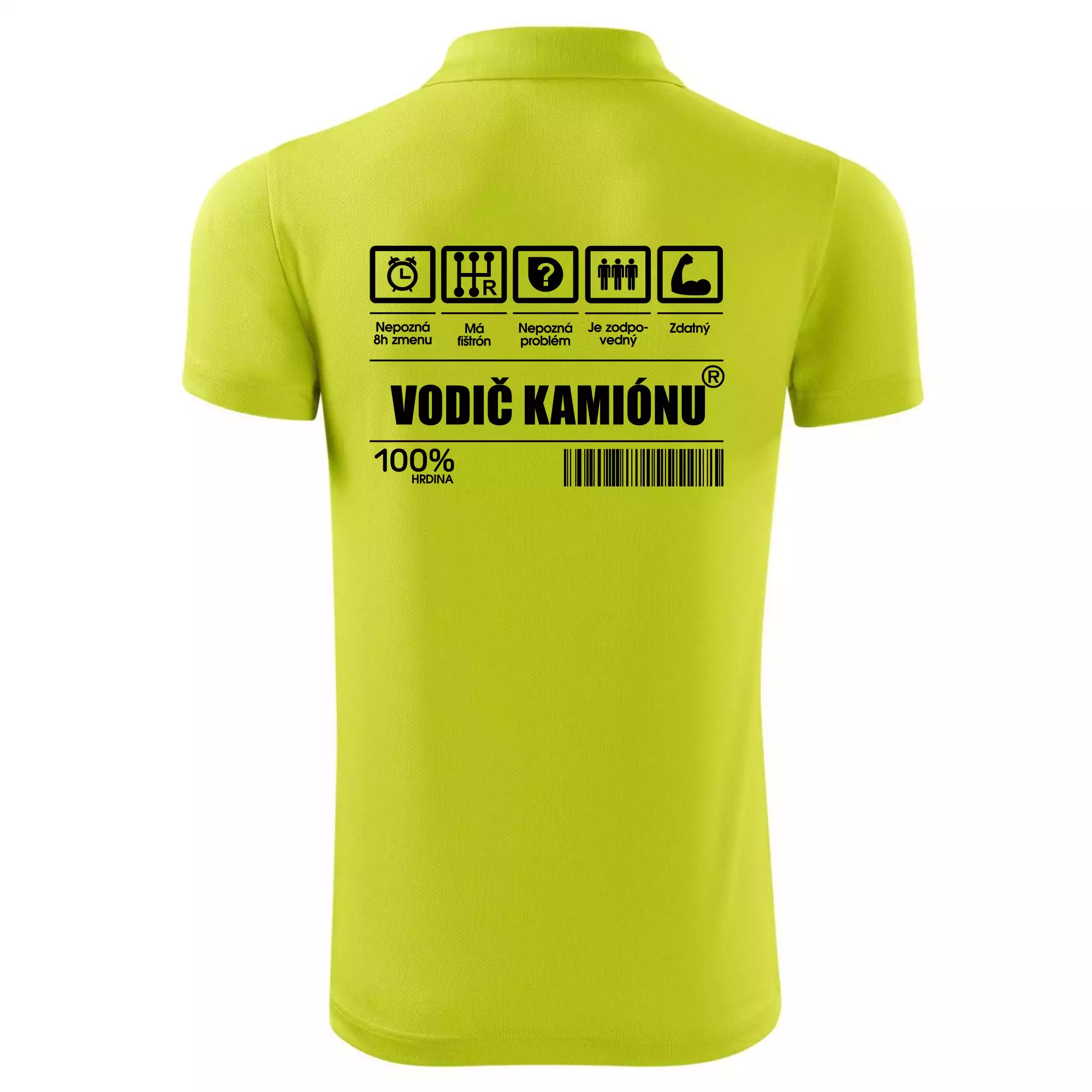 Čiarový kód - Vodič kamionu