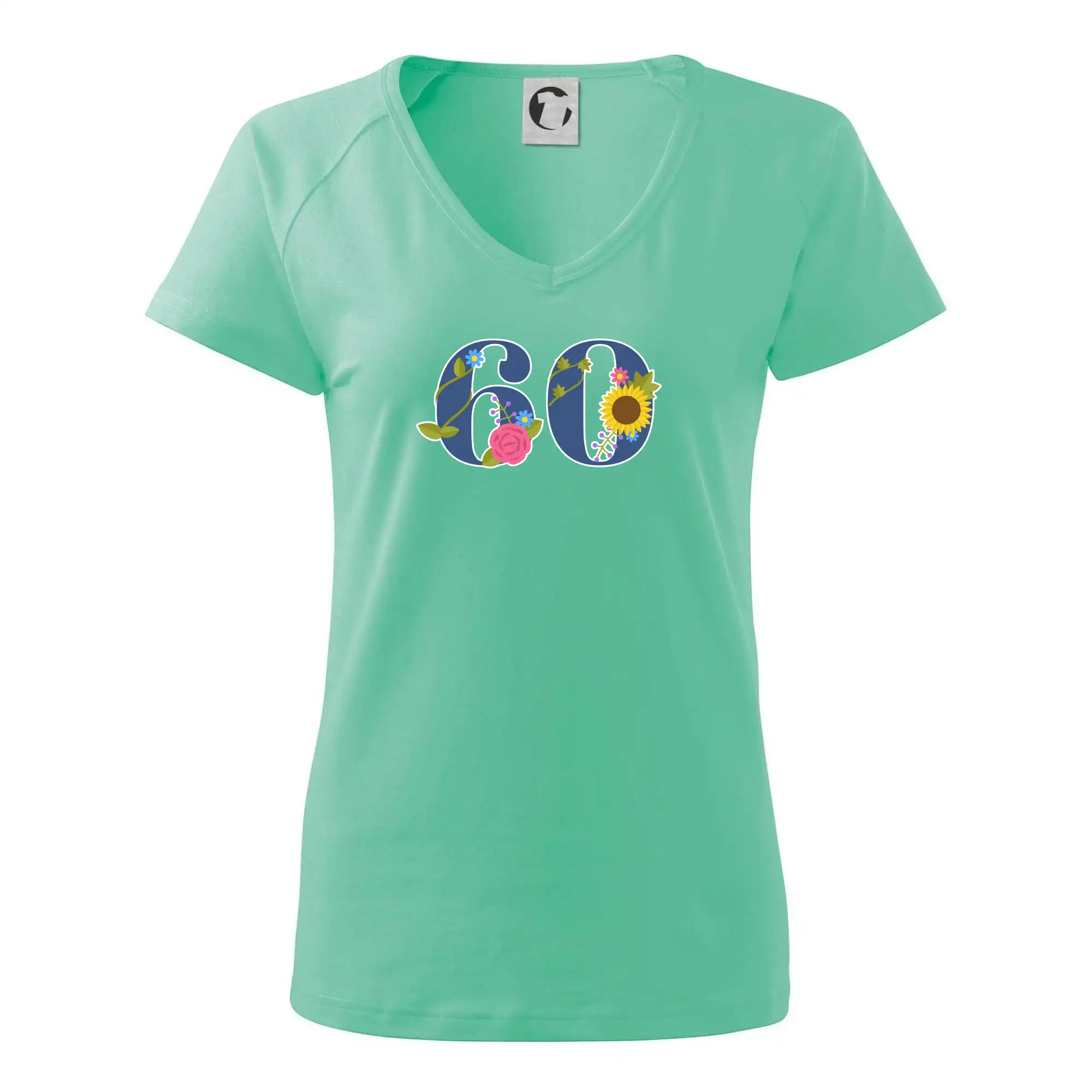 Květinové číslo kreslené - 60