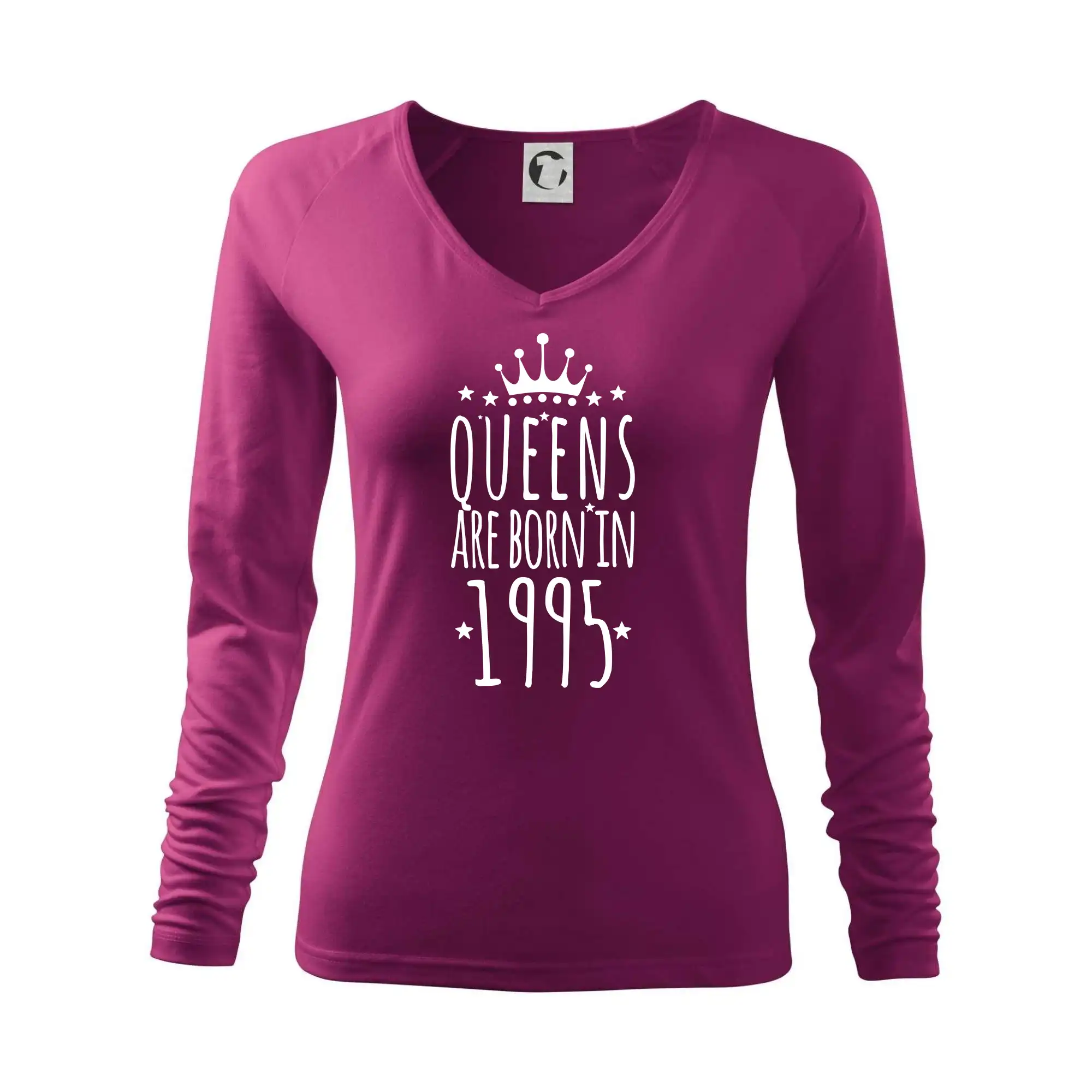 Tričká k narodeninám - Queens are born in 1995 - Tričko dámske Elegance