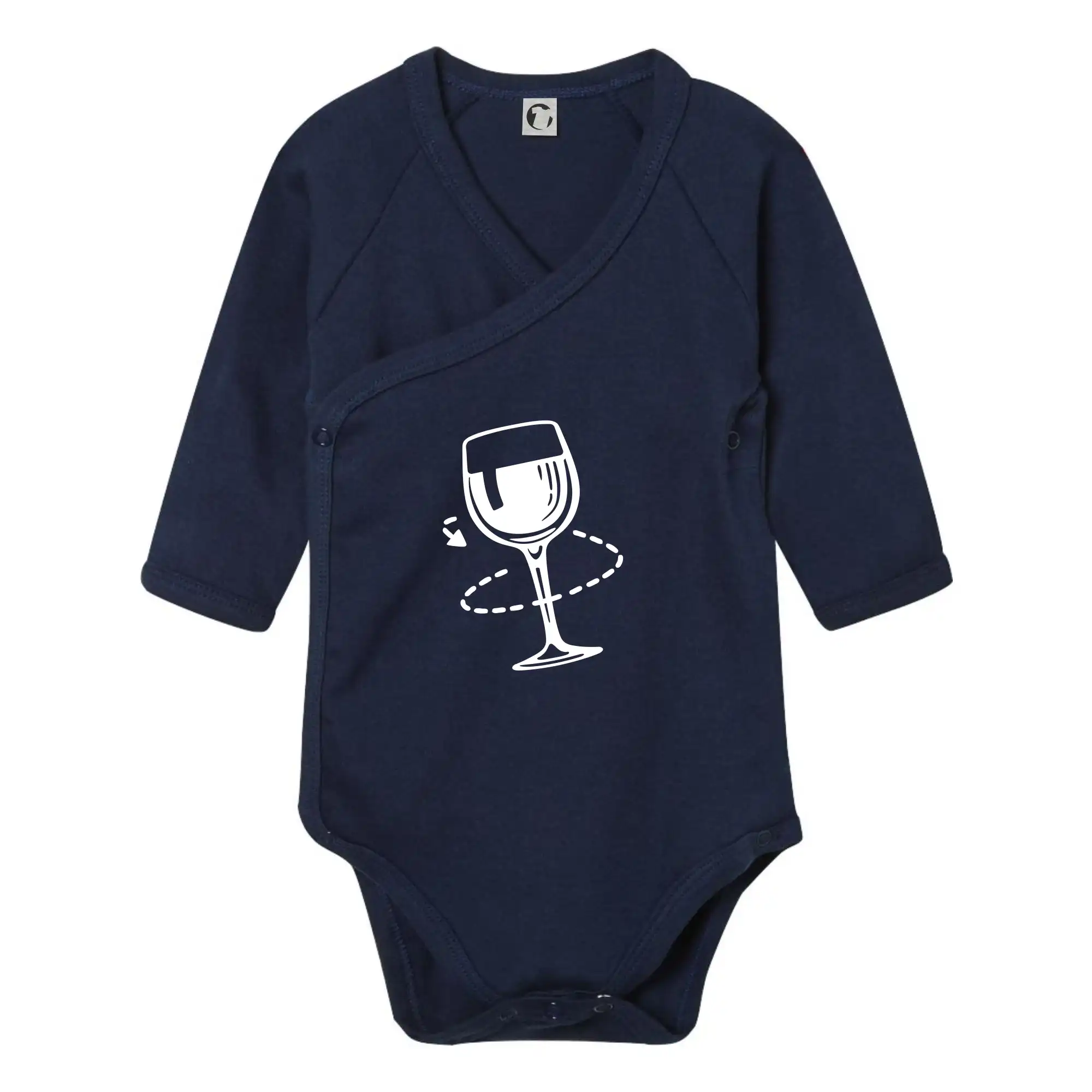 Víno someliér - Body zavinovacie s dlhým rukávom