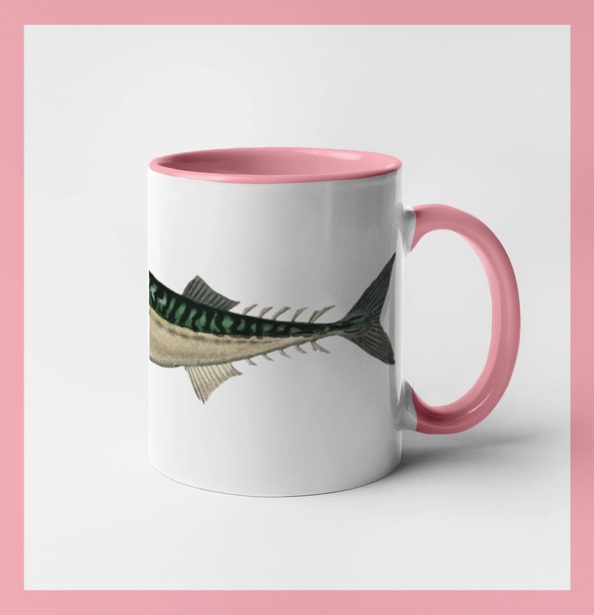 Tričká a zástery na grilovanie - Makrela obecná - Hrnček 